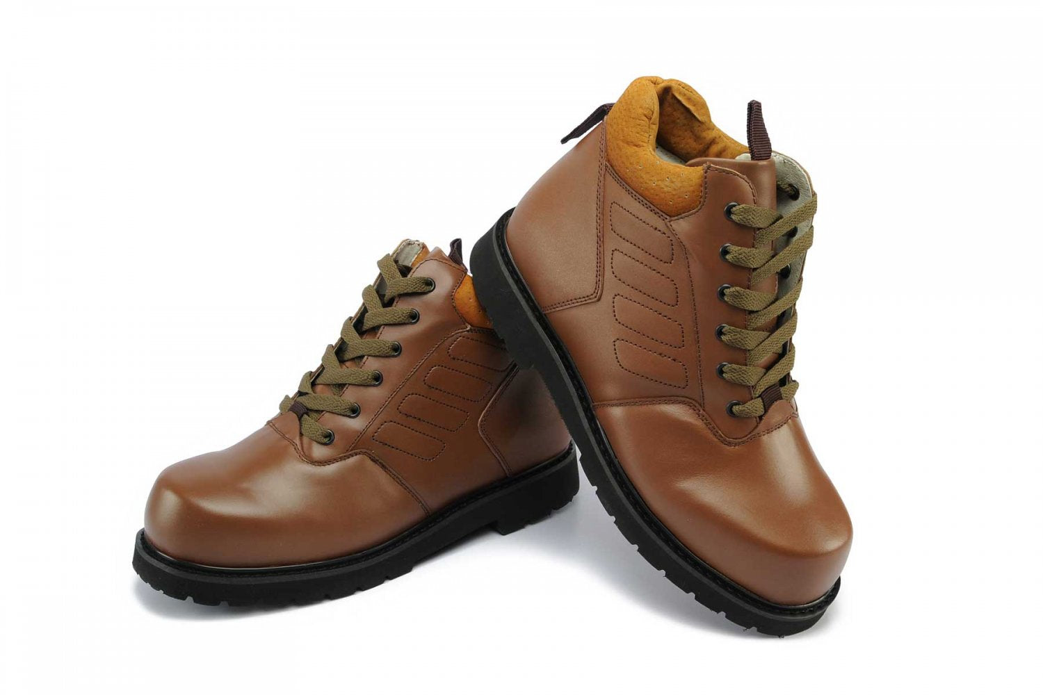 Mt. Emey 9951 - Men's Orthopedic Boots by Apis - Tan Pair / Top
