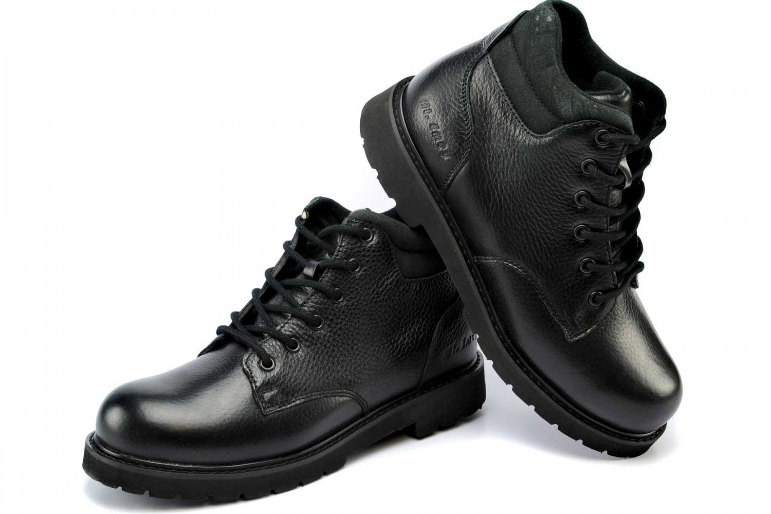 Mt. Emey AM5605 - Men's Added-Depth Adventure Boots by Apis - Black Pair / Top