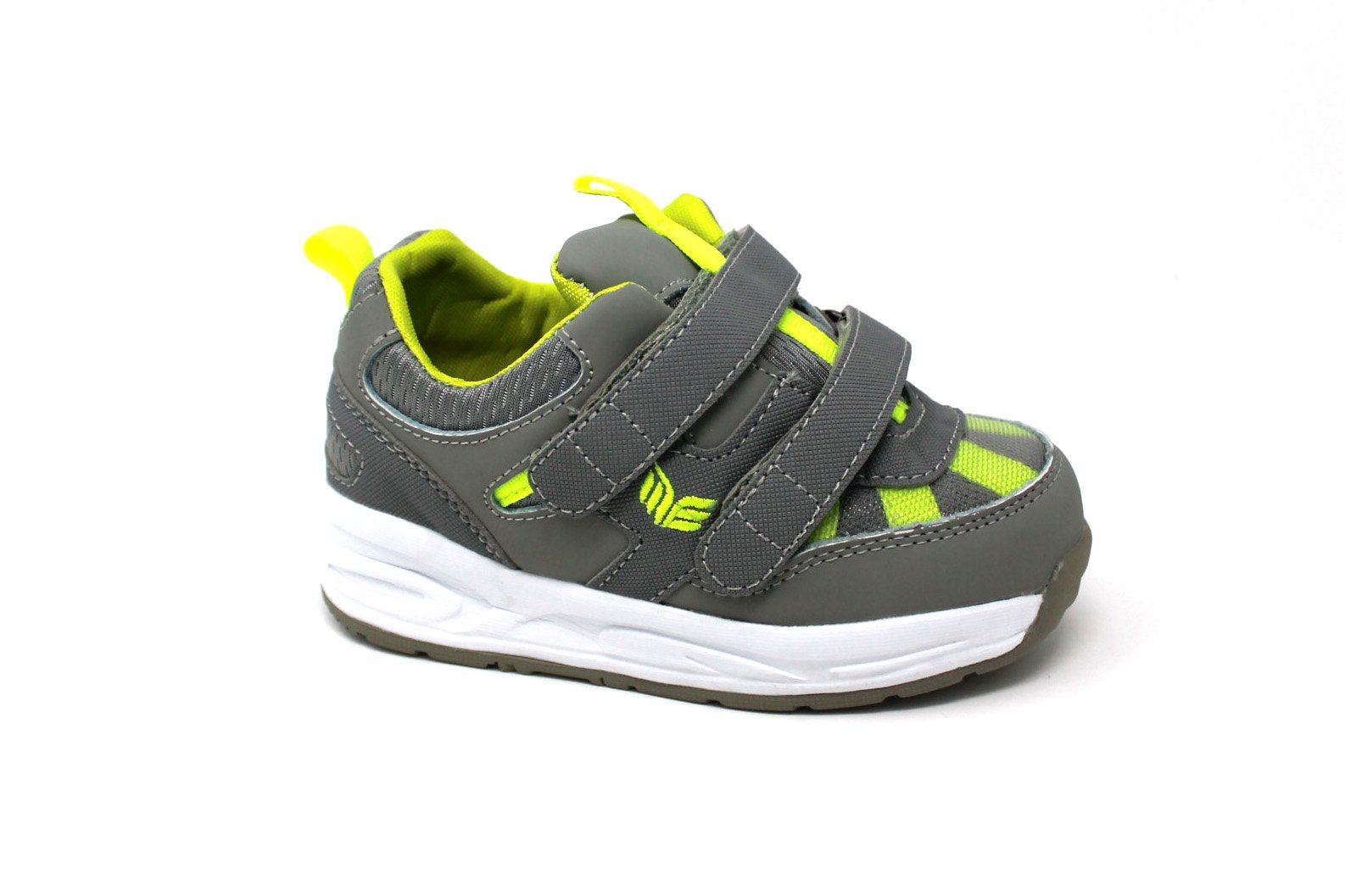 Mt. Emey MT16 - Kids Extra-depth Athletic Walking Shoes with Hook and Loop - Green