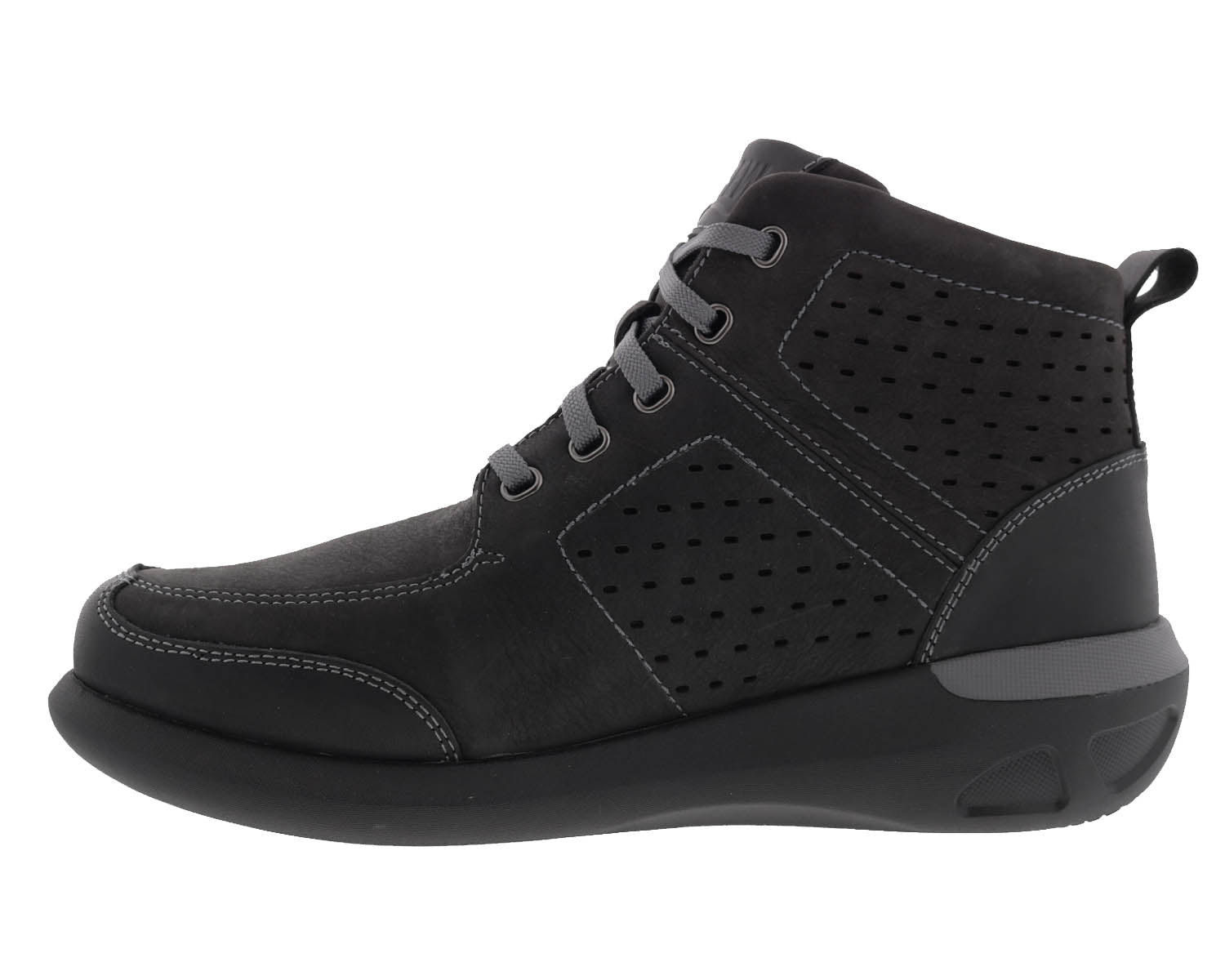 Drew Murphy Men's Ankle Boot - Black Nubuck/Leather - Inside View