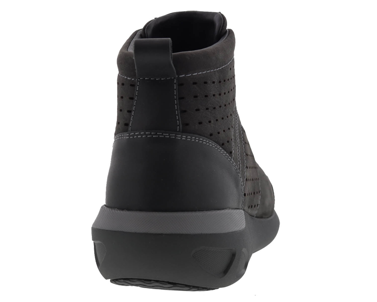 Drew Murphy Men's Ankle Boot - Black Nubuck/Leather - Back View