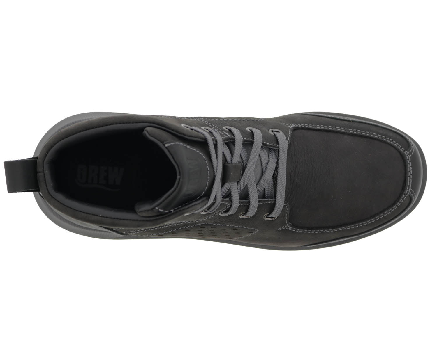 Drew Murphy Men's Ankle Boot - Black Nubuck/Leather - Sole View