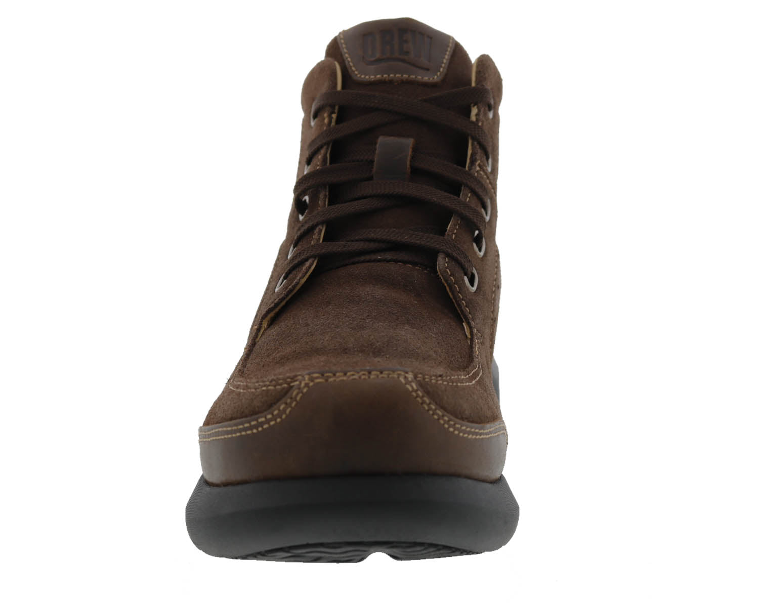 Drew Murphy Men's Ankle Boot - Dark Brown Leather - Front View