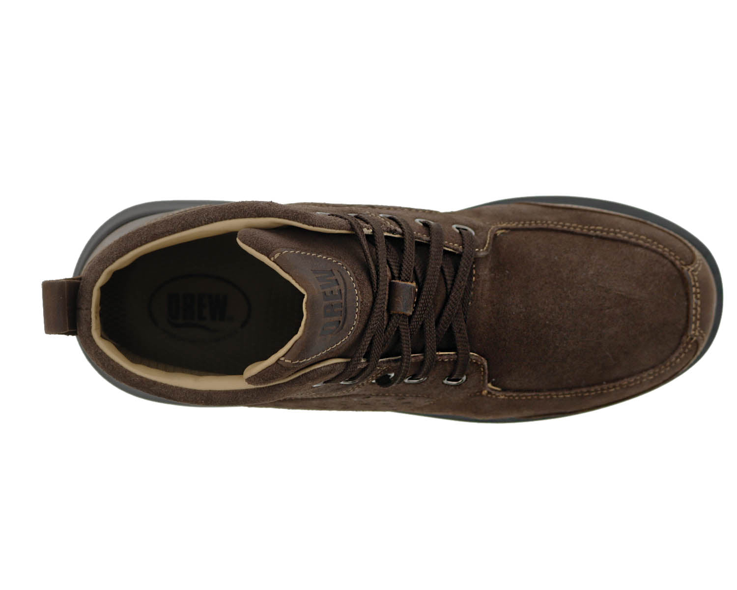 Drew Murphy Men's Ankle Boot - Dark Brown Leather - Top View