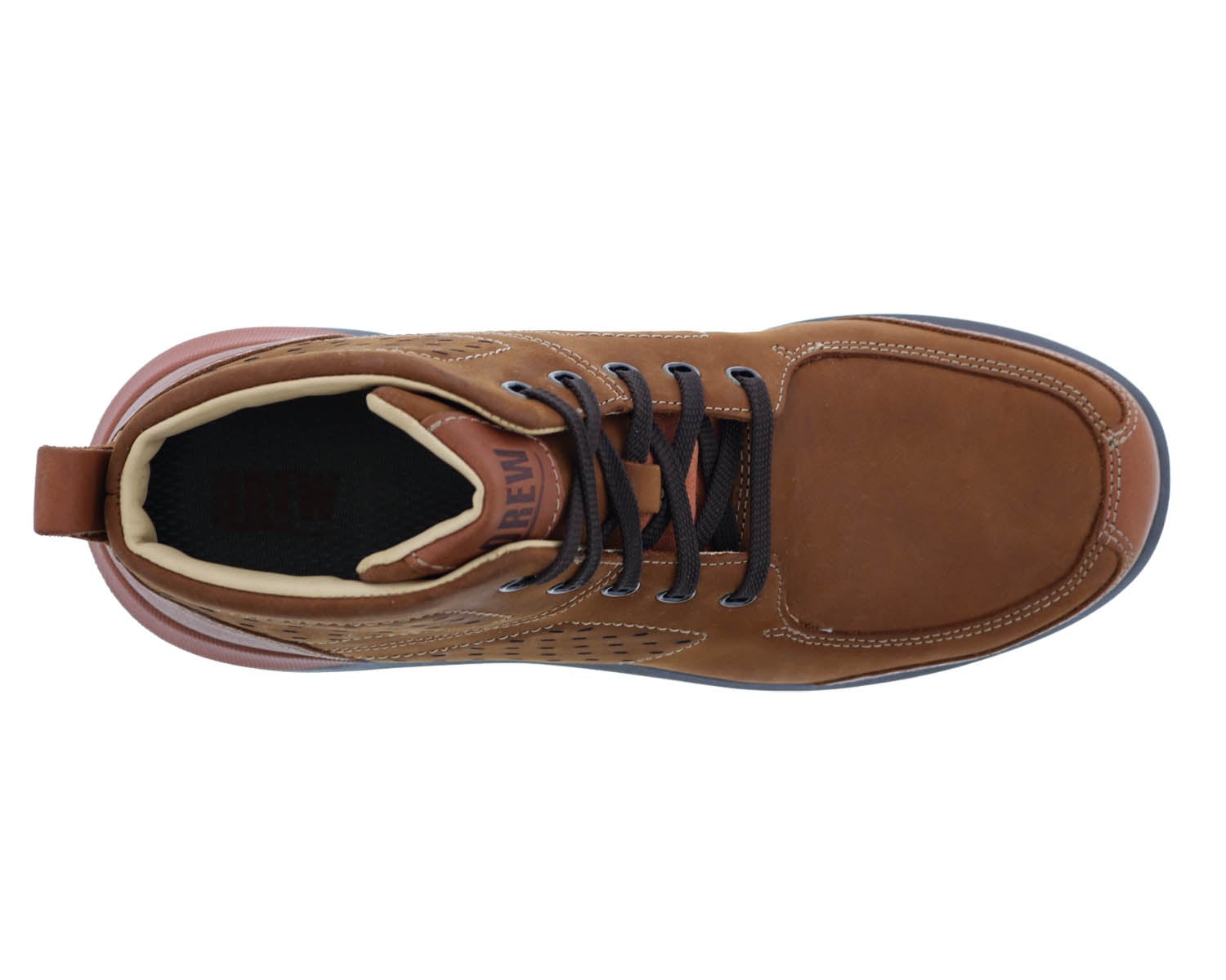 Drew Murphy Men's Ankle Boot - Dark Brown Leather - Top View
