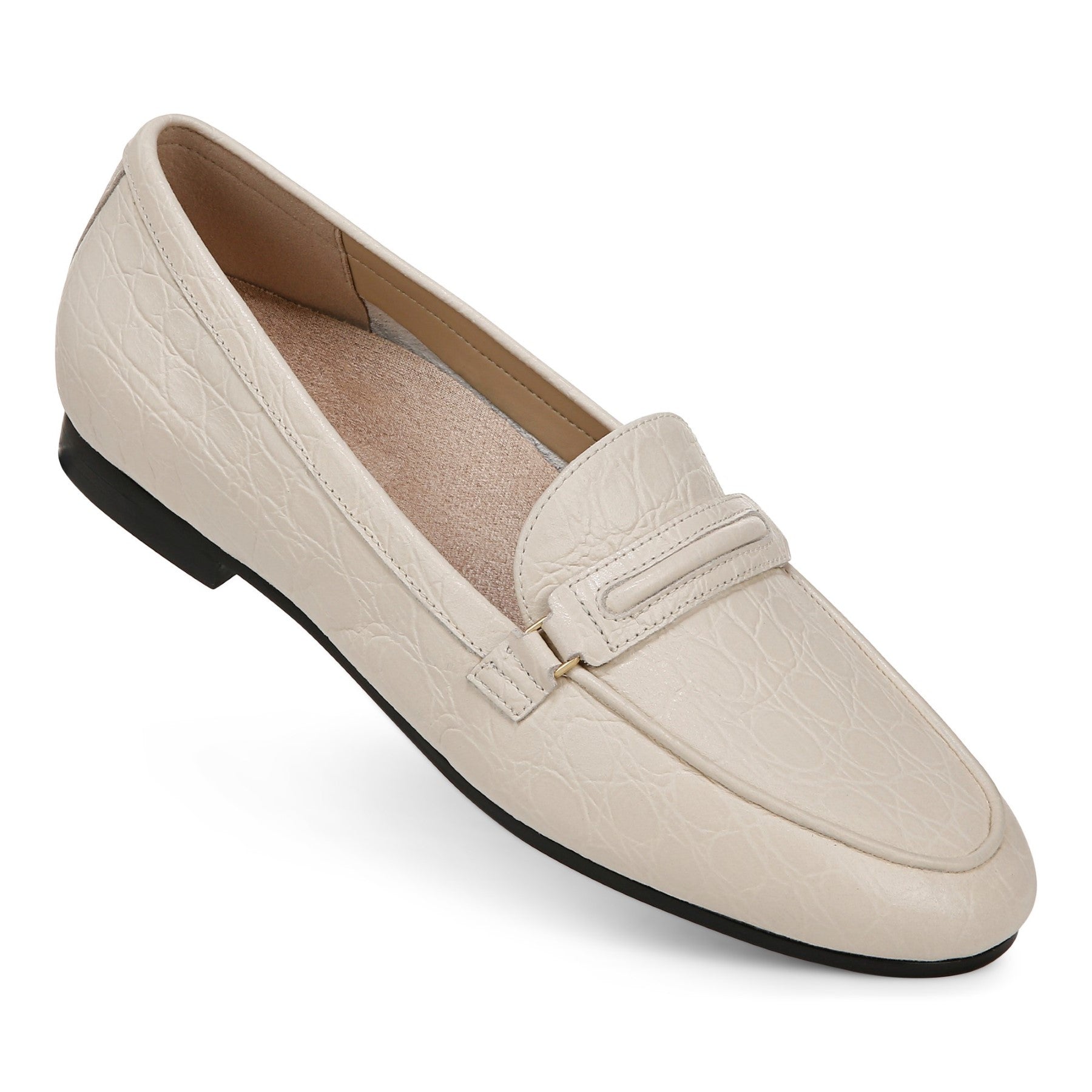 Vionic Newport Women's Orthotic Loafer Casual Shoe - Cream - NEWPORT-J1591L2100-CREAM-13fl-med