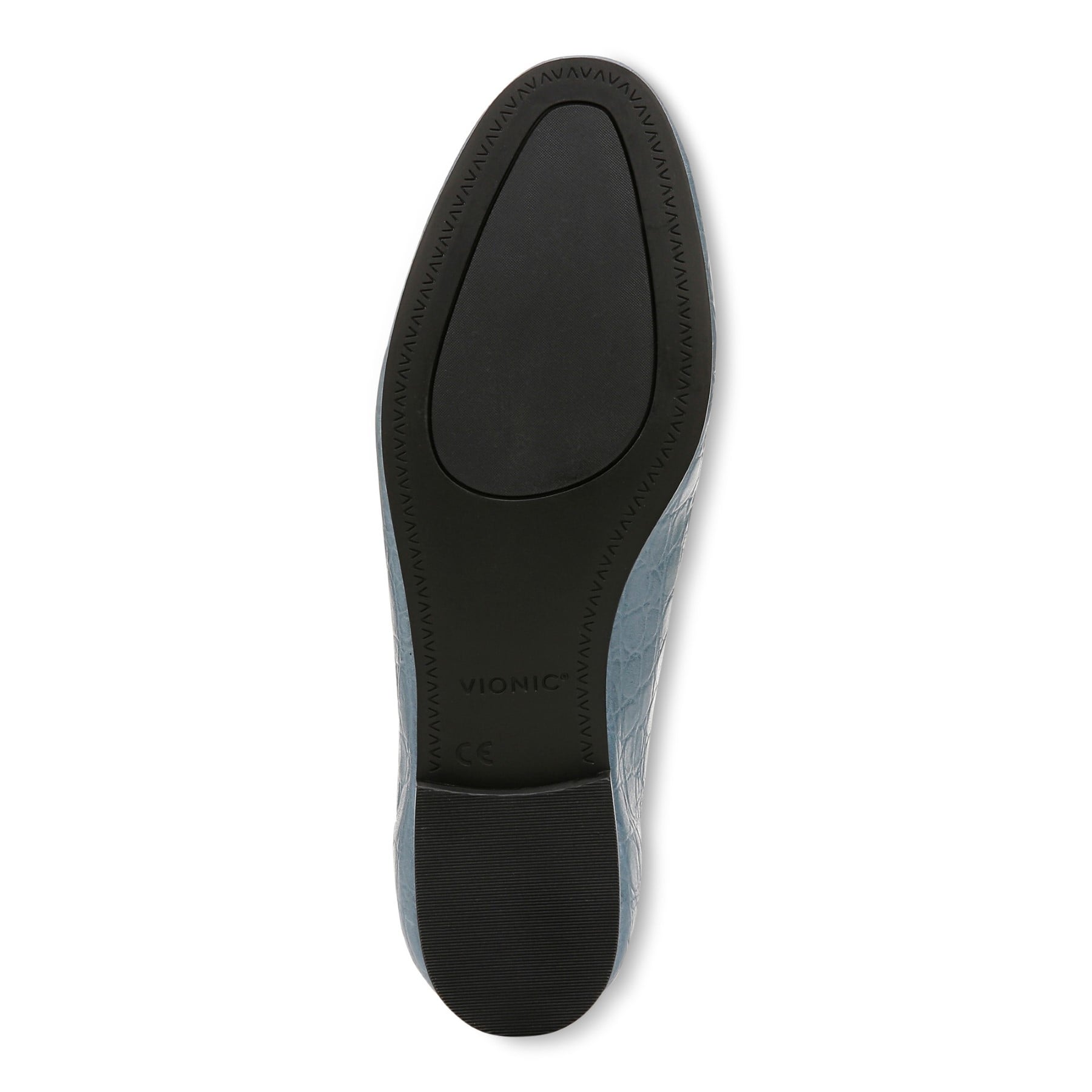Vionic Newport Women's Orthotic Loafer Casual Shoe - Vintage Blue Haze - Bottom