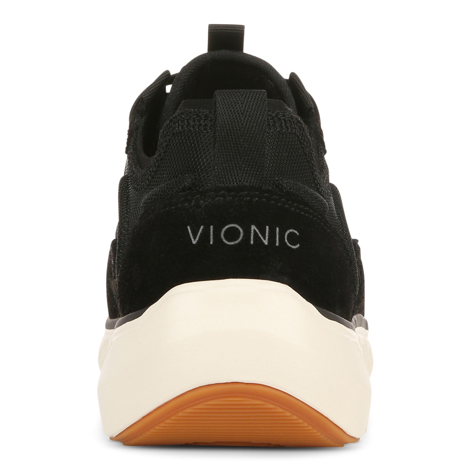 Vionic Nimble Womens Oxford/Lace Up Lifestyl - Black Mesh Sde - Back