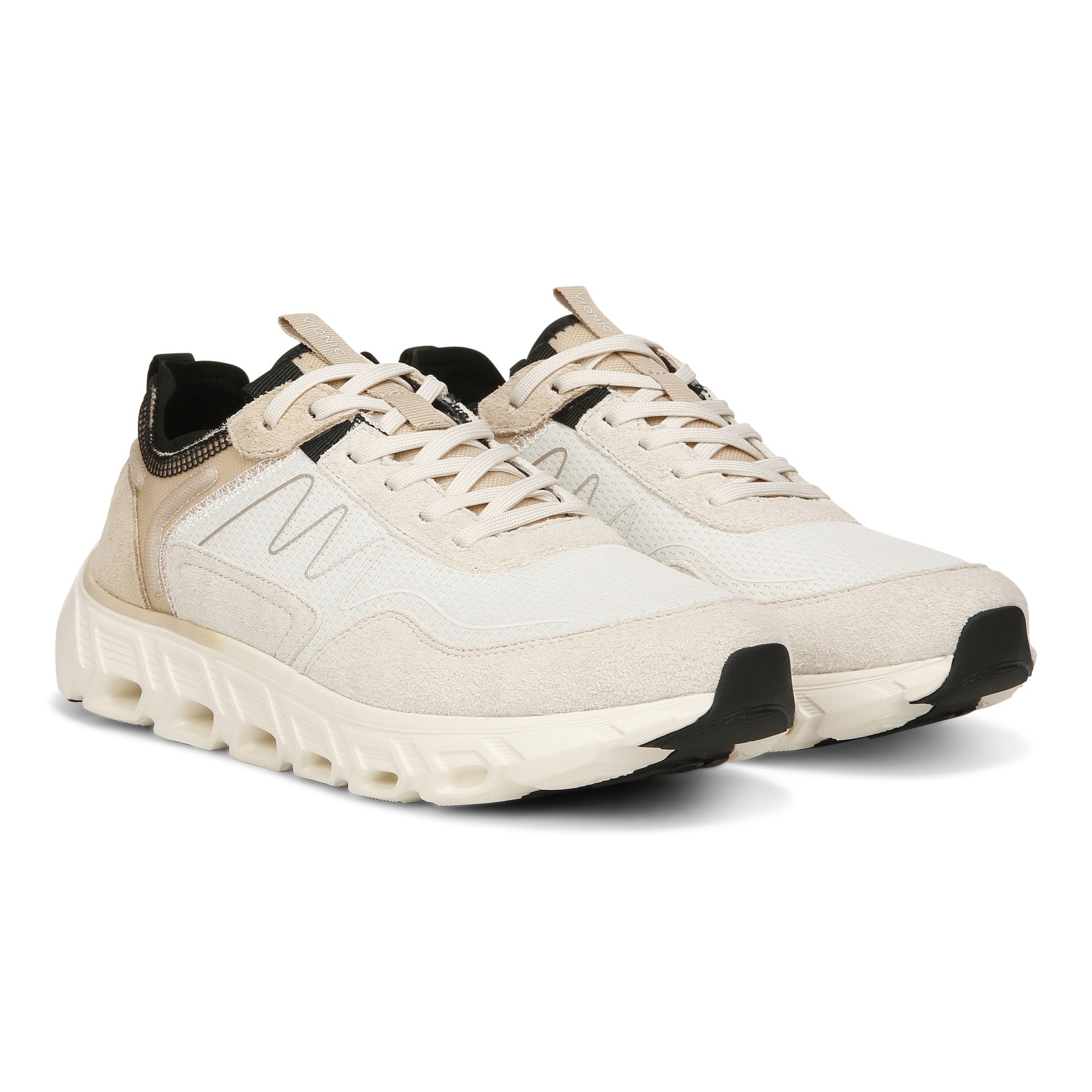 Vionic Nimble Womens Oxford/Lace Up Lifestyl - Cream Mesh Sde - Pair