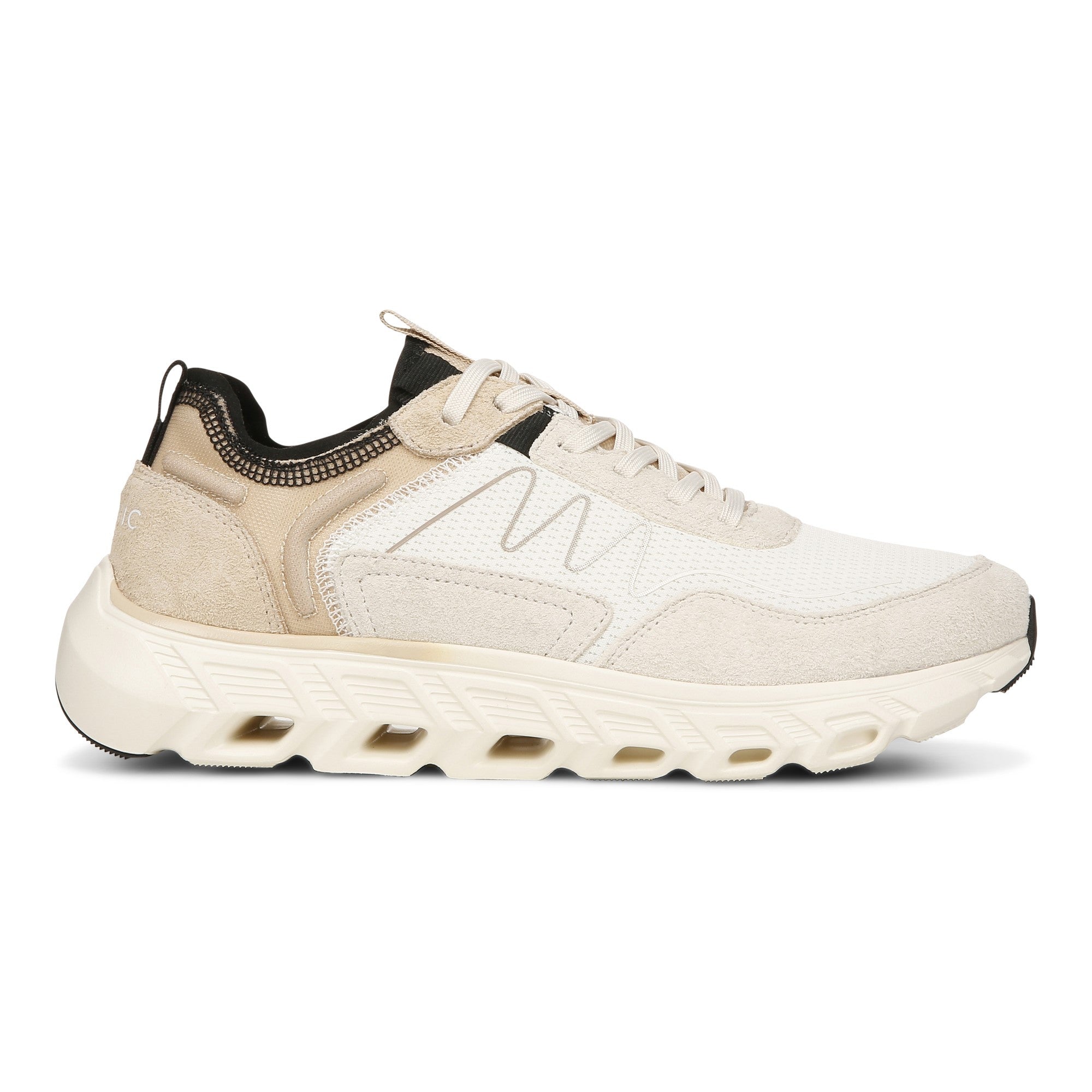 Vionic Nimble Womens Oxford/Lace Up Lifestyl - Cream Mesh Sde - Right side