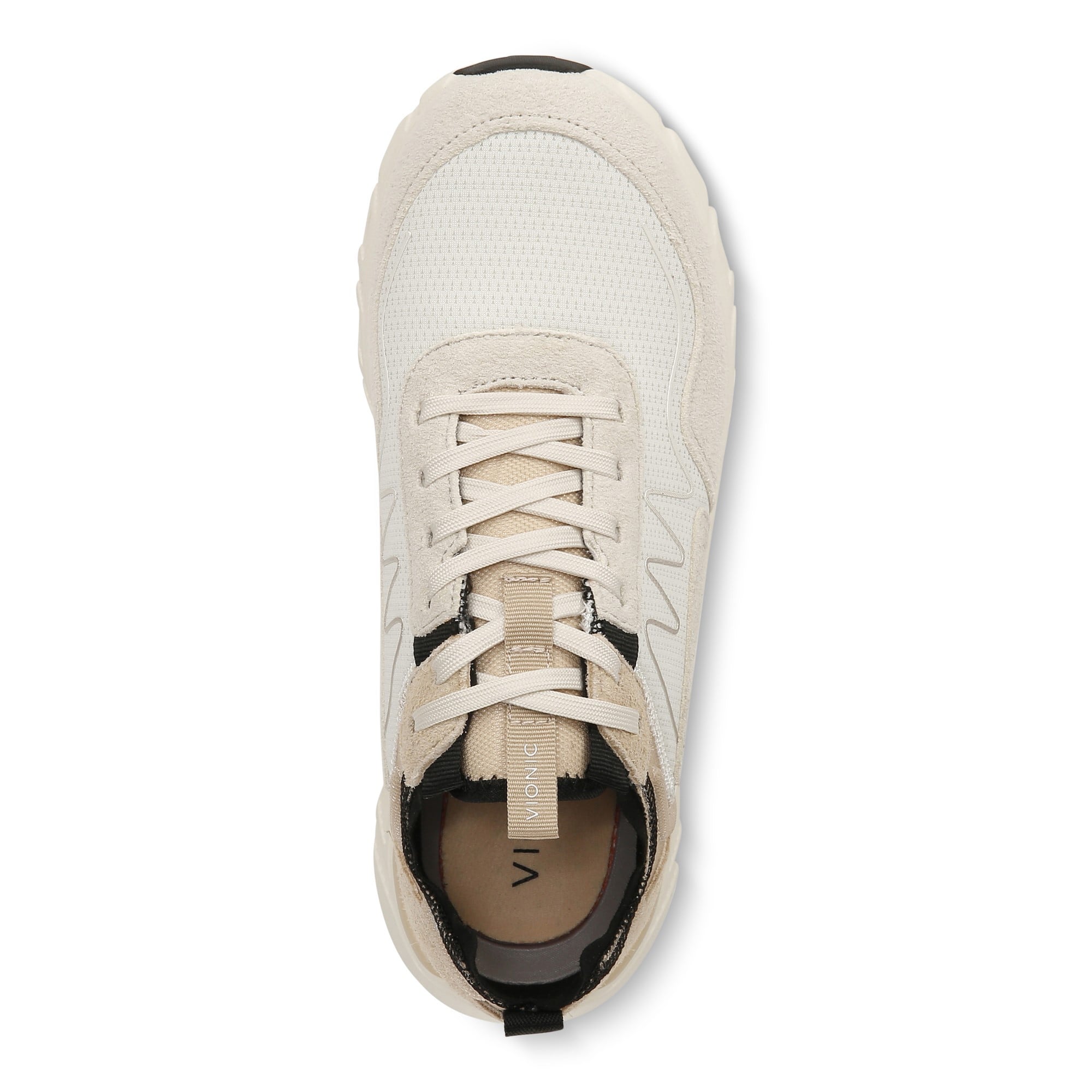 Vionic Nimble Womens Oxford/Lace Up Lifestyl - Cream Mesh Sde - Top