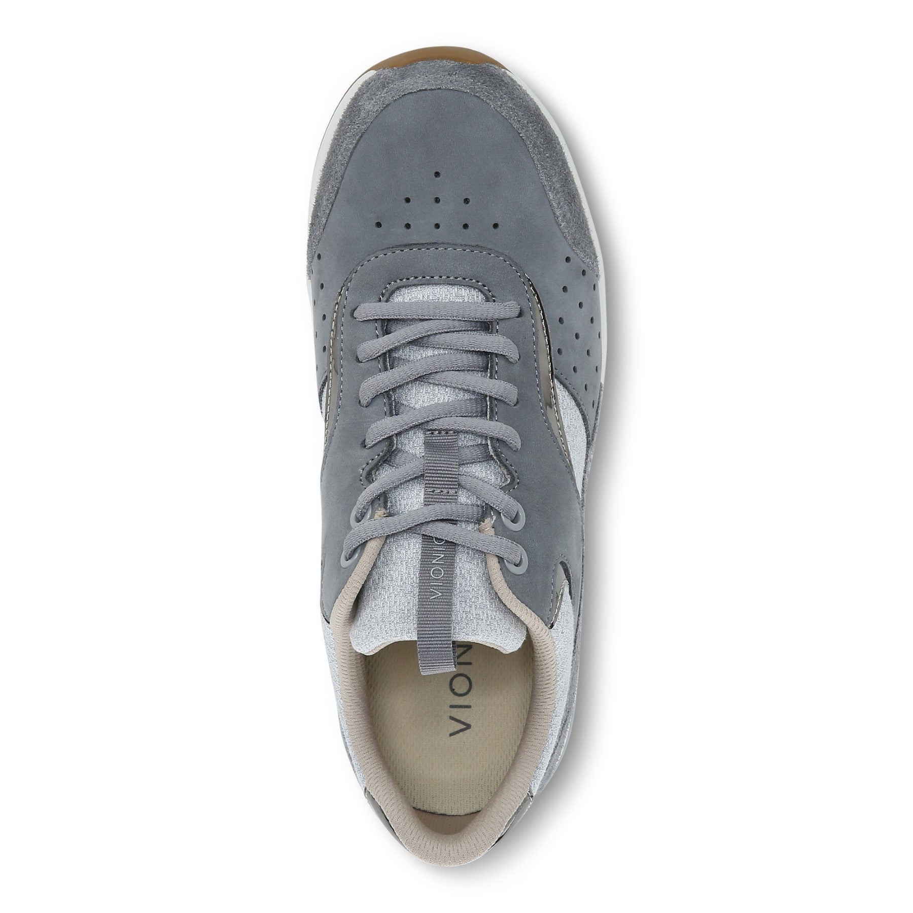 Vionic Nova Womens Oxford/Lace Up Casual - Vapor/Charcoal - Top