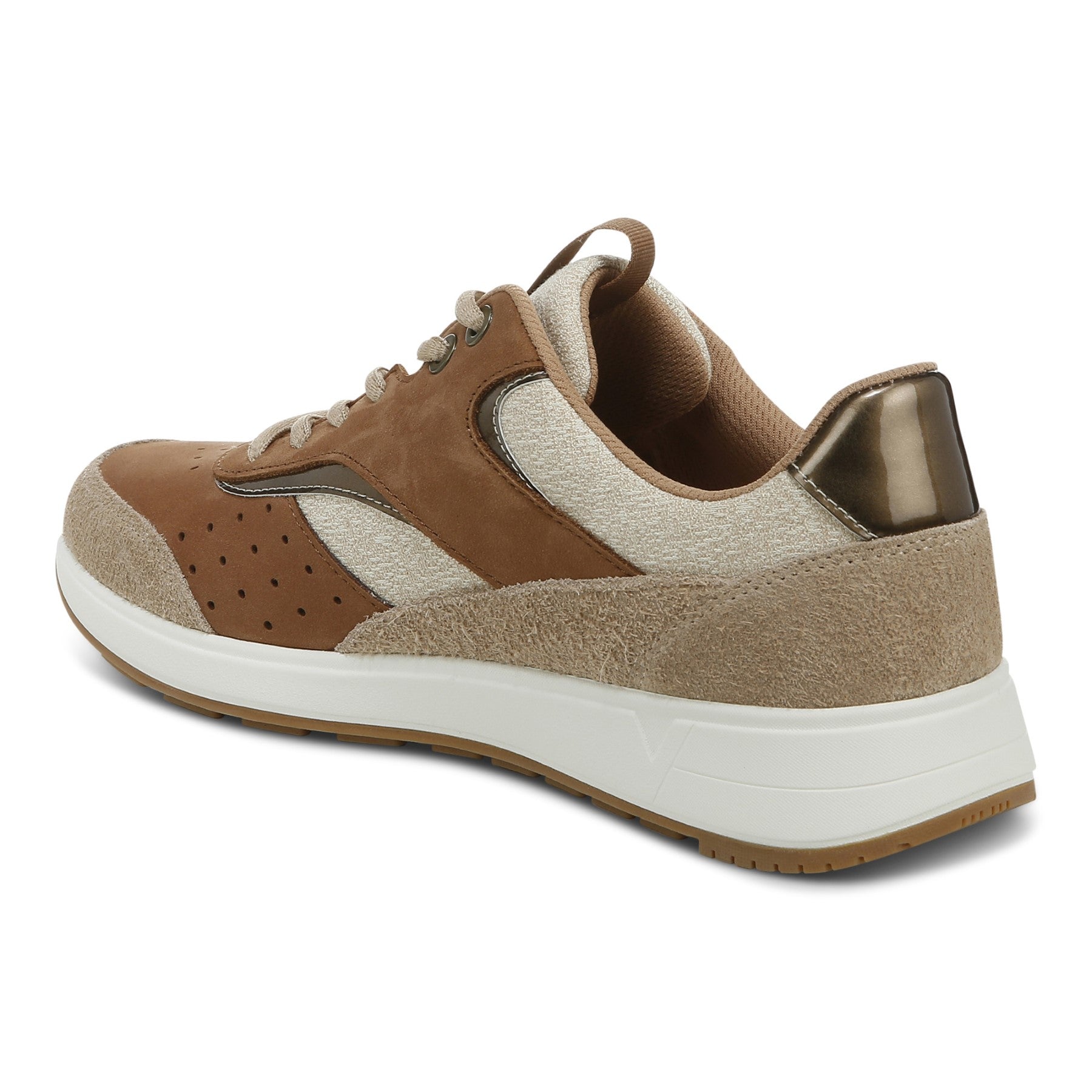 Vionic Nova Womens Oxford/Lace Up Casual - Toffee - Back angle