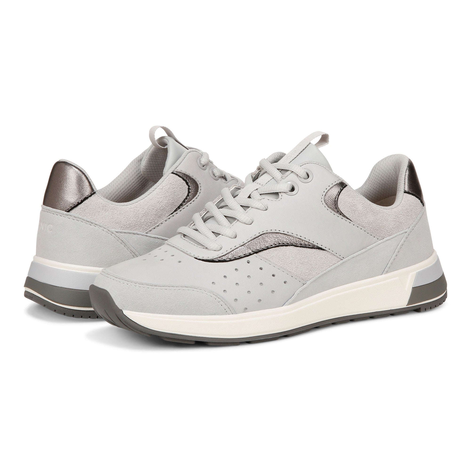 Vionic Nova Women's Athletic Sneaker - Vapor Grey - pair left angle