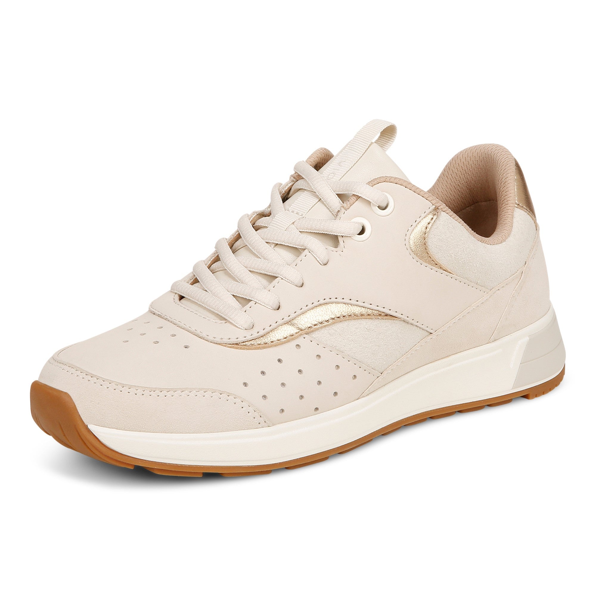 Vionic Nova Women's Athletic Sneaker - Cream - Left angle
