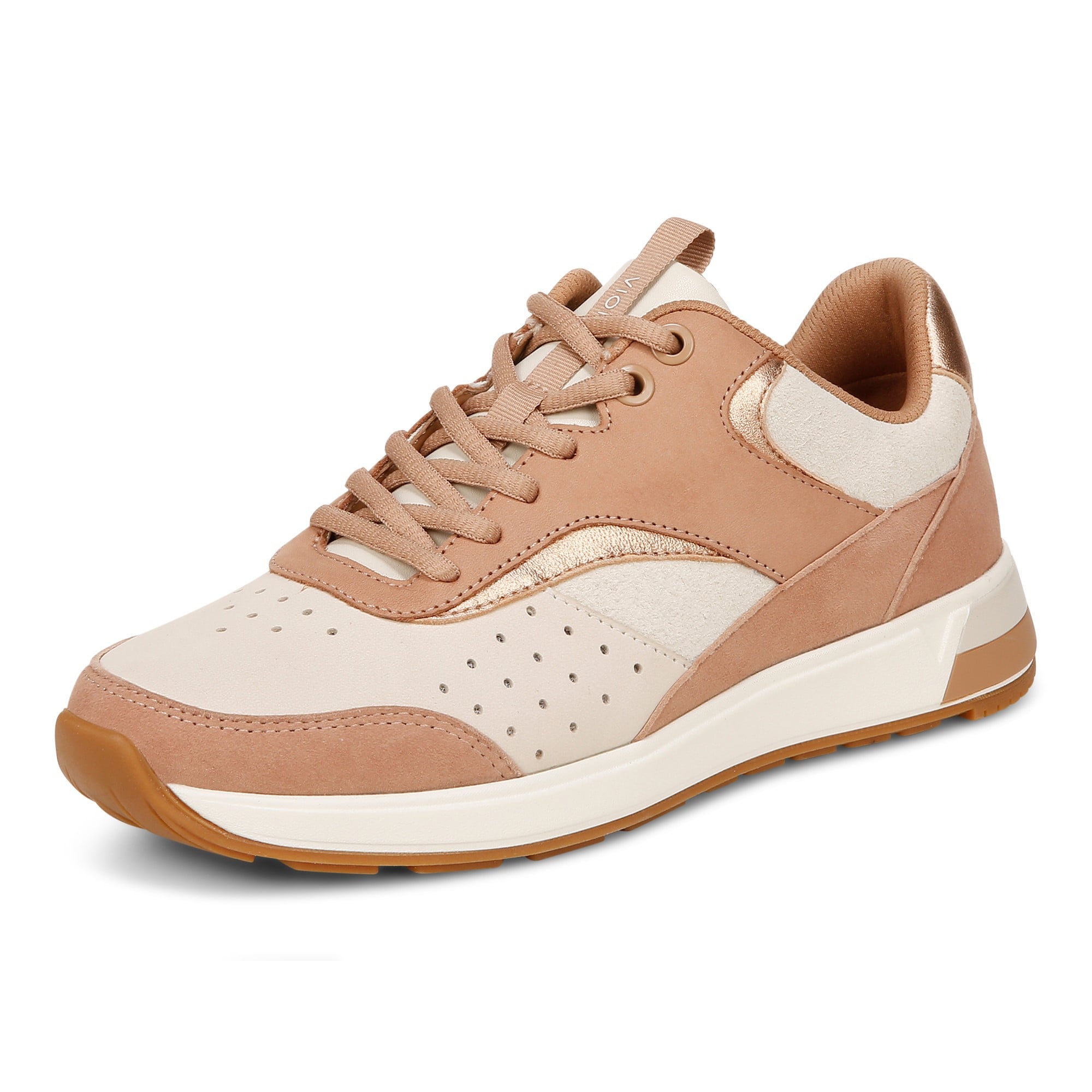 Vionic Nova Women's Athletic Sneaker - Macaroon Brown - Left angle