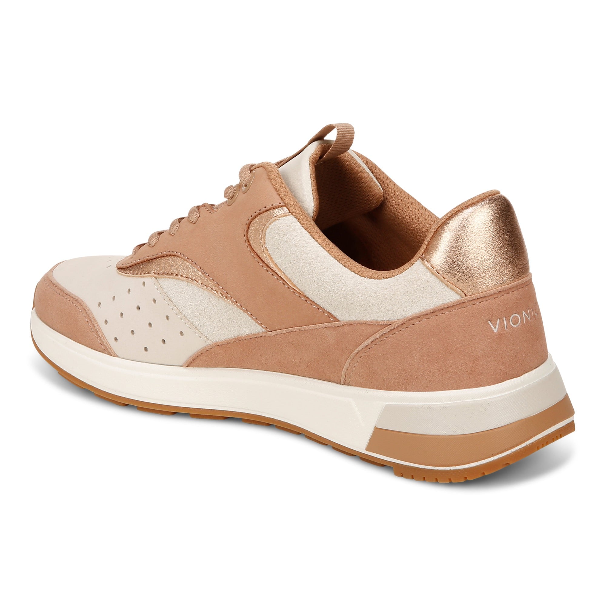 Vionic Nova Women's Athletic Sneaker - Macaroon Brown - Back angle
