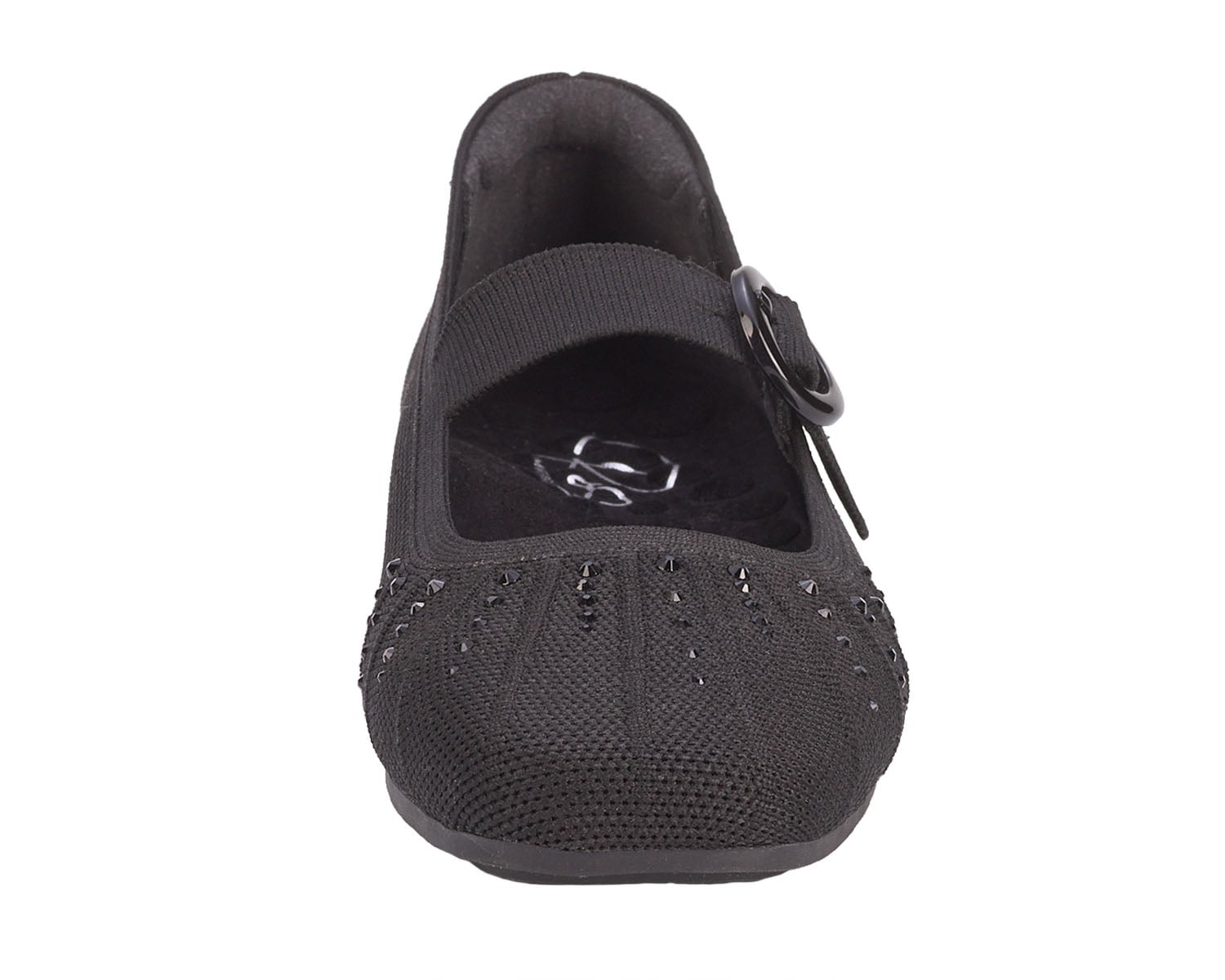 Ros Hommerson Naomi - Black Rhinestone Knit - Front View