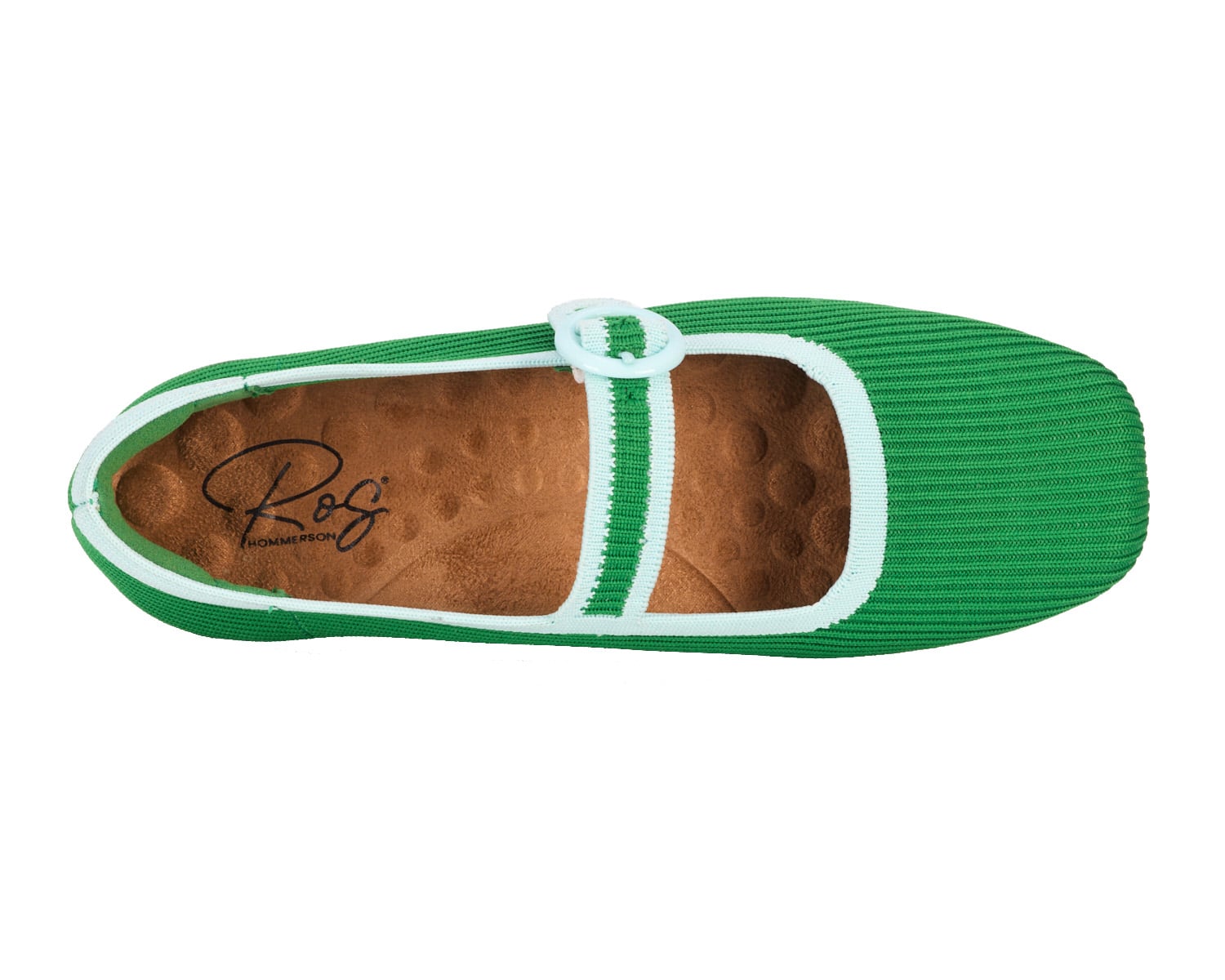 Ros Hommerson Naomi - Green/Mint Knit - Sole View