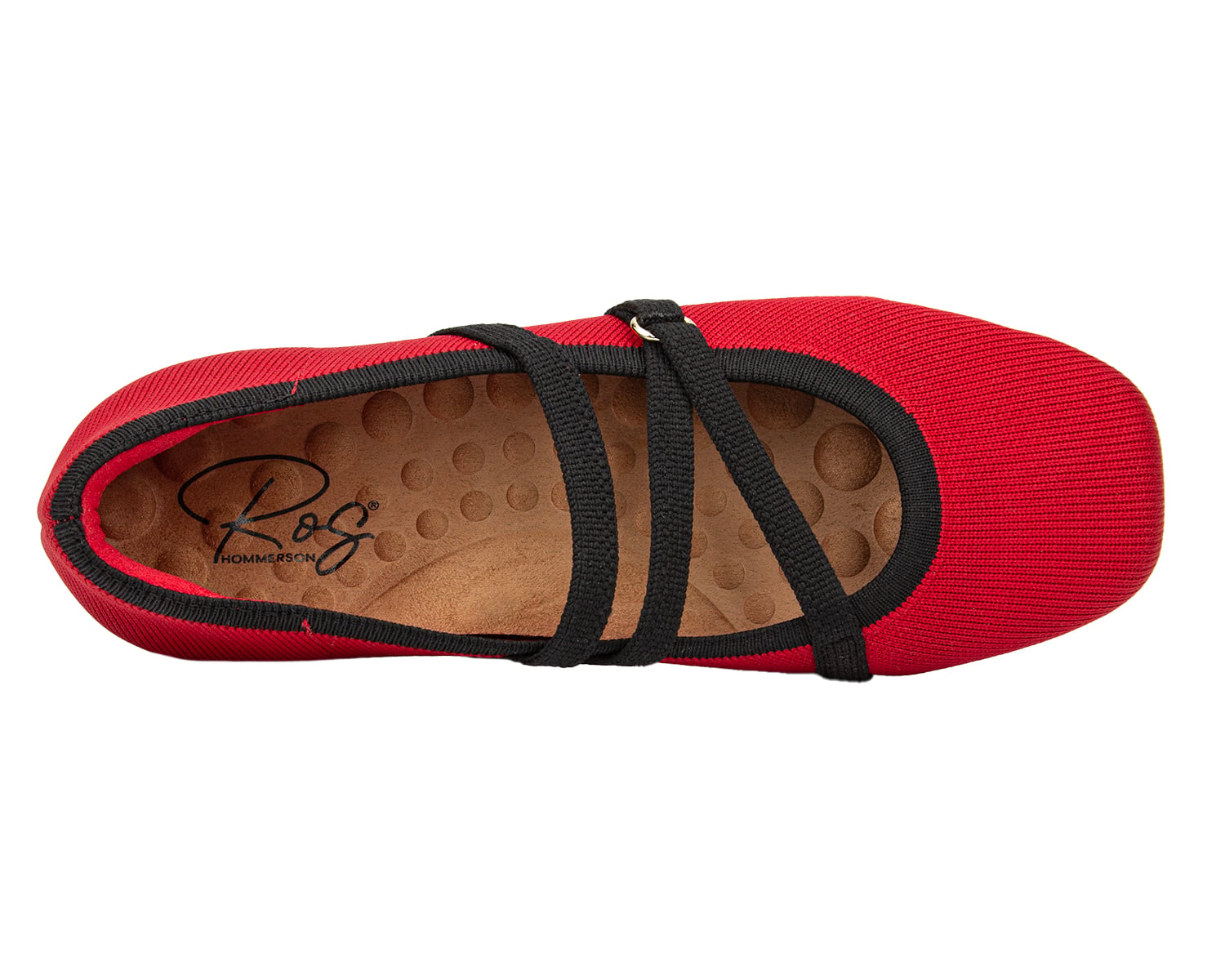 Ros Hommerson Nicolette - Red Knit - Sole View