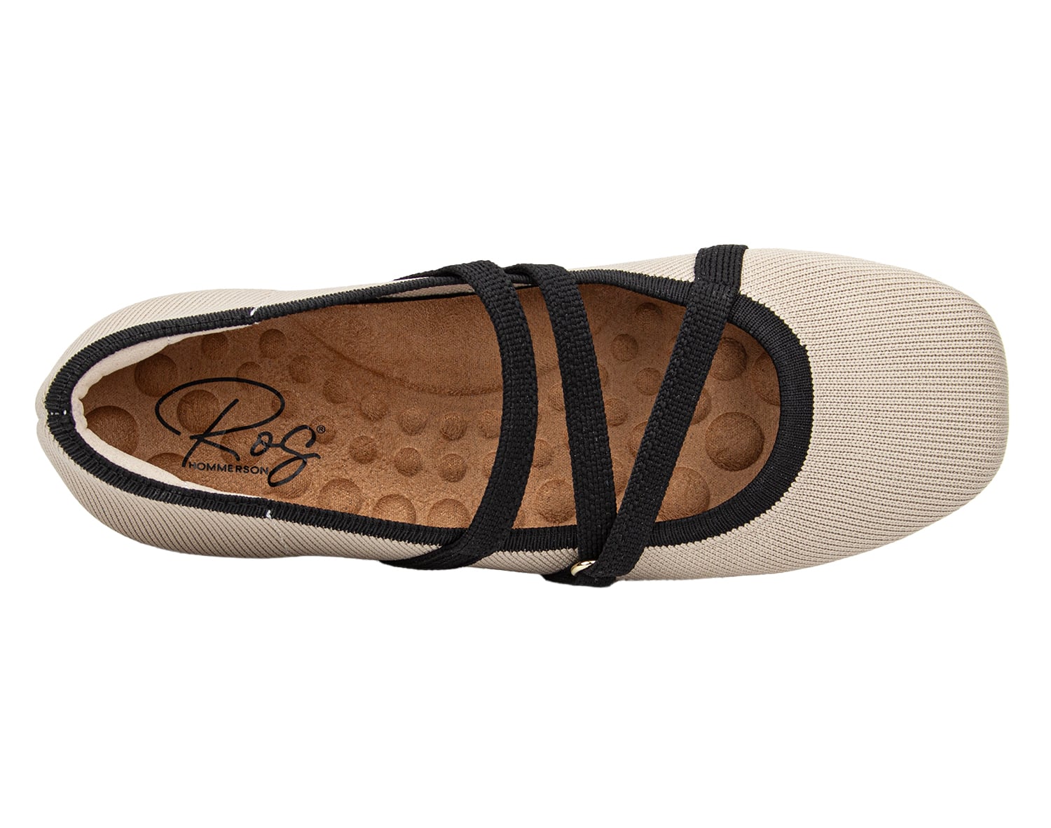 Ros Hommerson Nicolette - Taupe Knit - Sole View