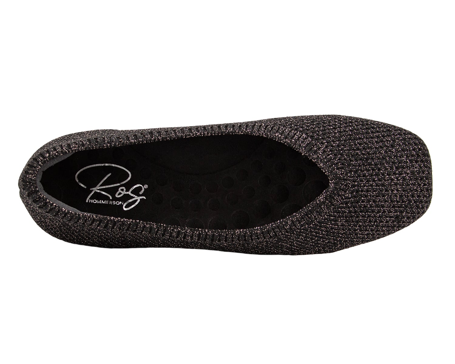 Ros Hommerson Niki - Black Sparkle Knit - Sole View