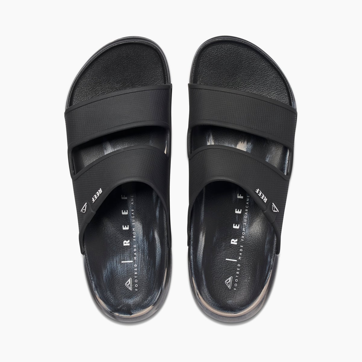 Reef Oasis Double Up Men\'s Water Friendly Sandals - Black/taupe Marble - Top