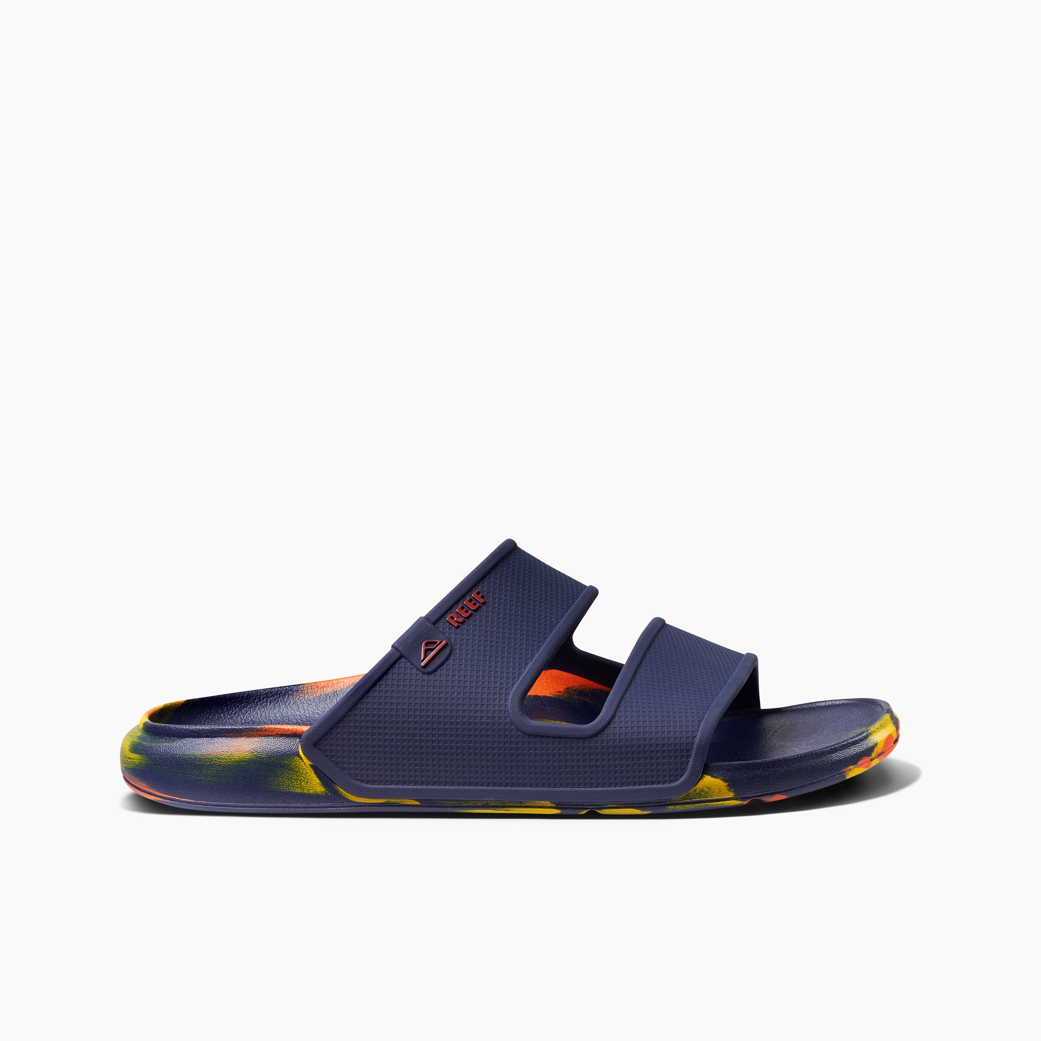 Reef Oasis Double Up Men\'s Water Friendly Sandals - Navy Sunset - Side