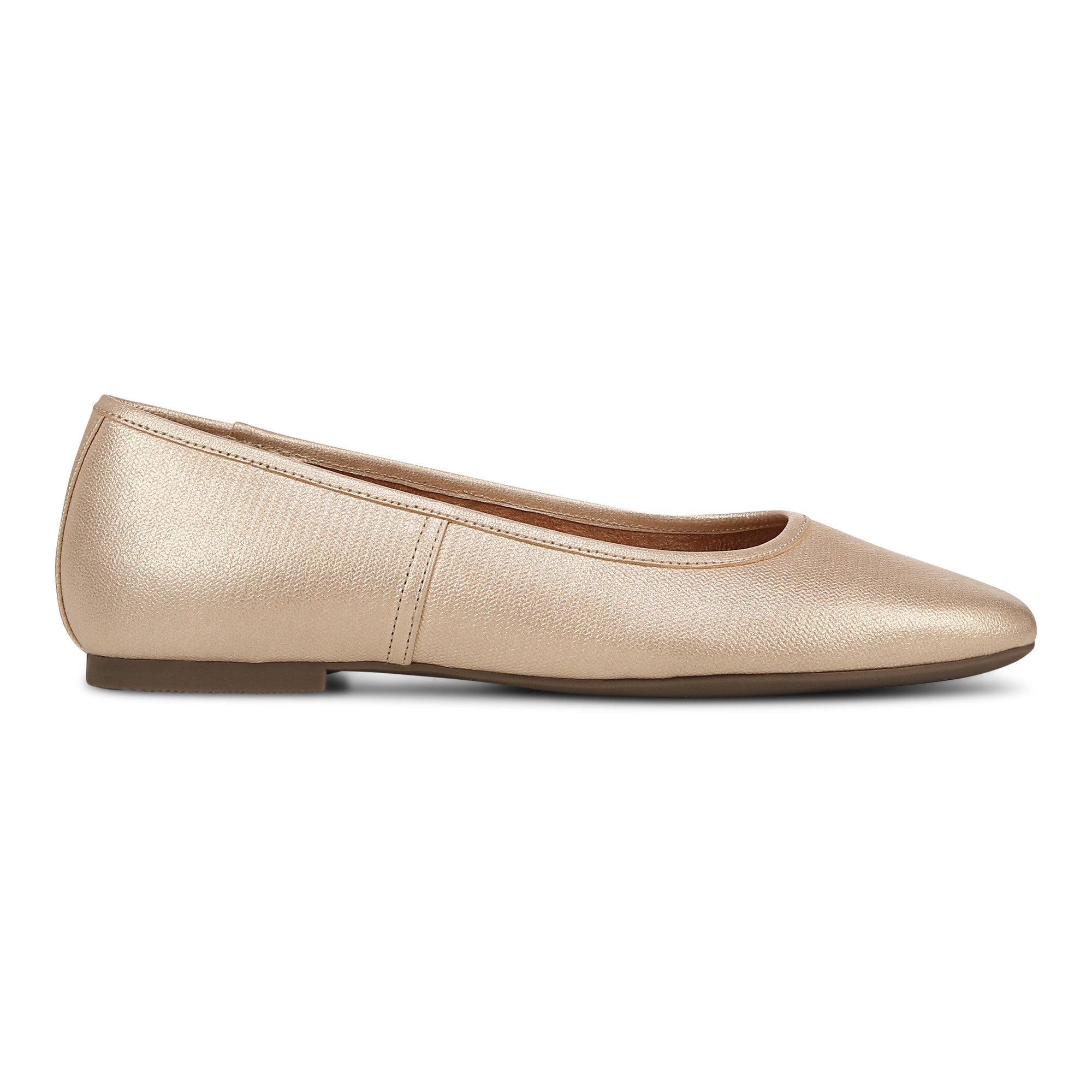 Vionic Orinda Women's Square Toe Ballet Flat - Gold - Right side