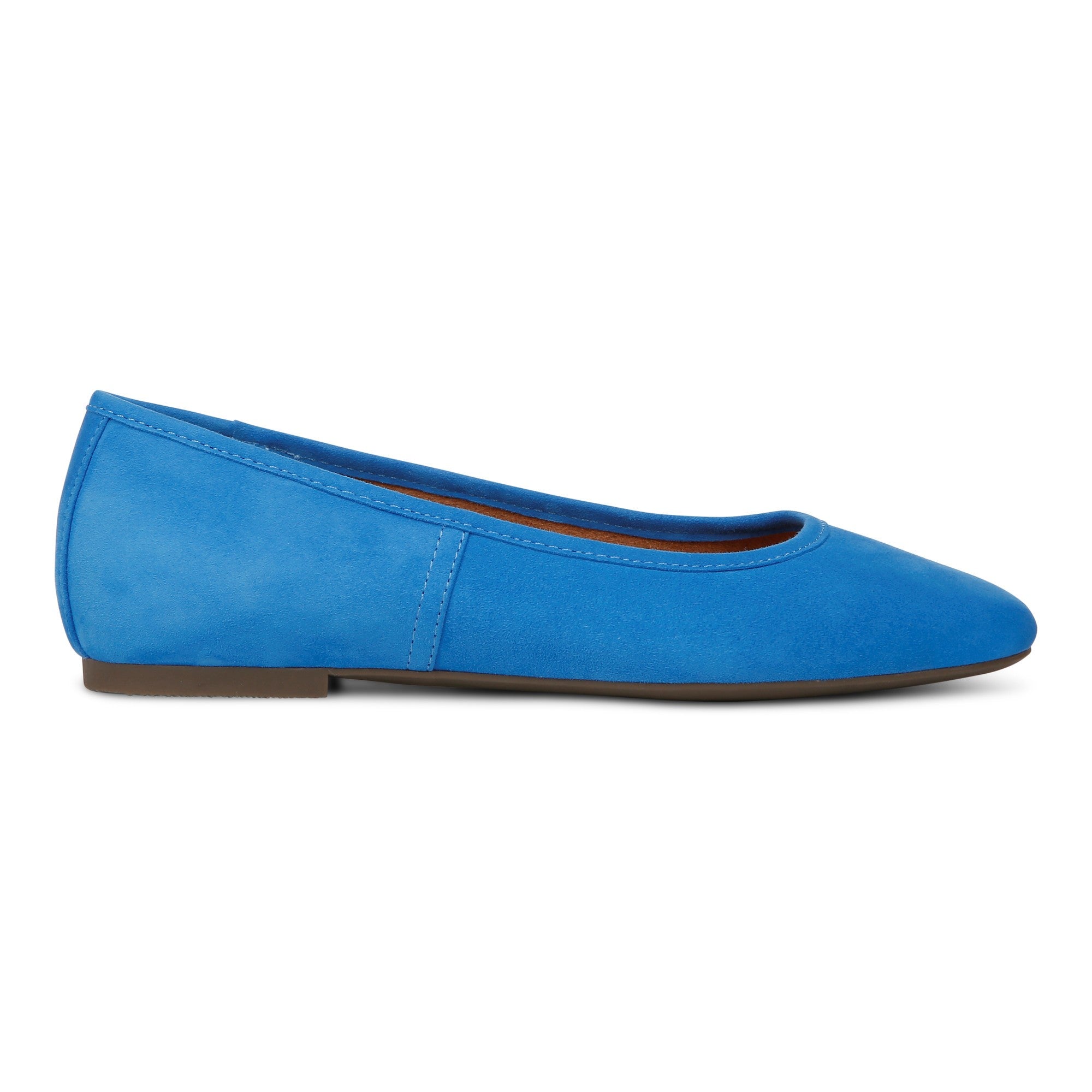 Vionic Orinda Women's Square Toe Ballet Flat - Blue Jay - Right side