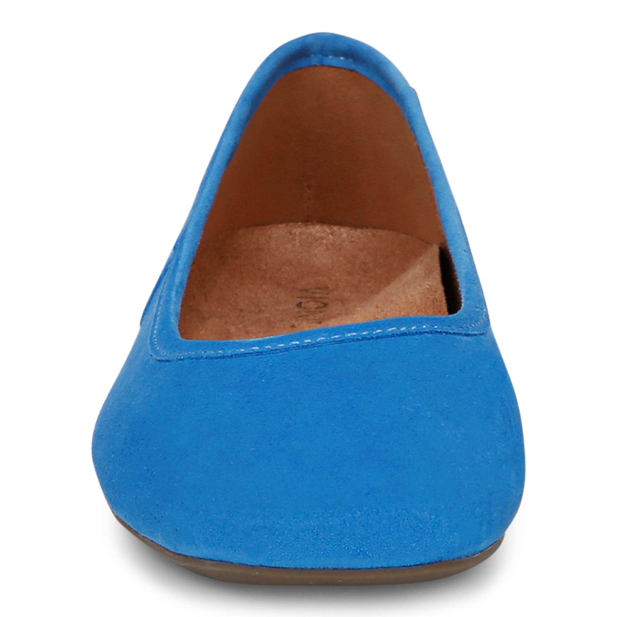 Vionic Orinda Women's Square Toe Ballet Flat - Blue Jay - Front
