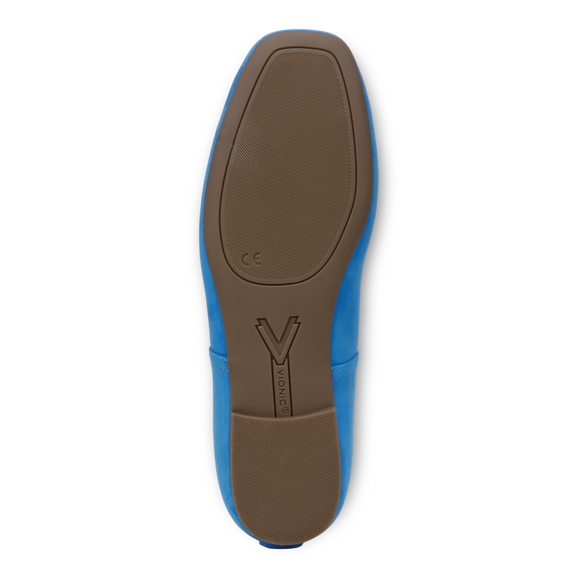 Vionic Orinda Women's Square Toe Ballet Flat - Blue Jay - Bottom