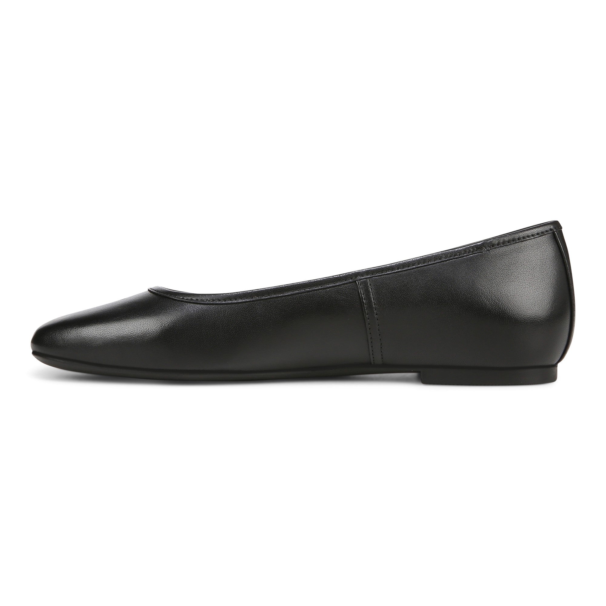 Vionic Orinda Women's Square Toe Ballet Flat - Black - Left Side