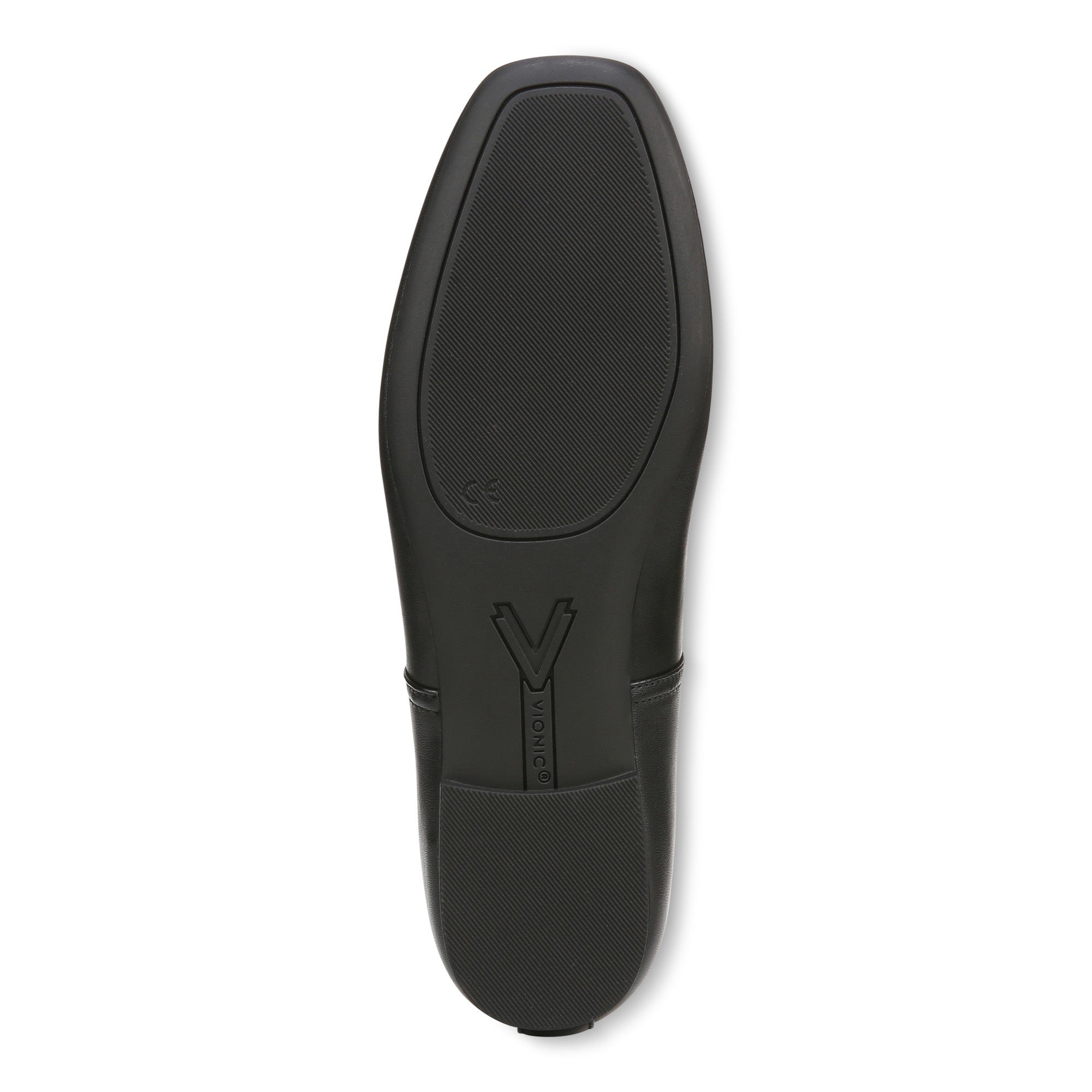 Vionic Orinda Women's Square Toe Ballet Flat - Black - Bottom