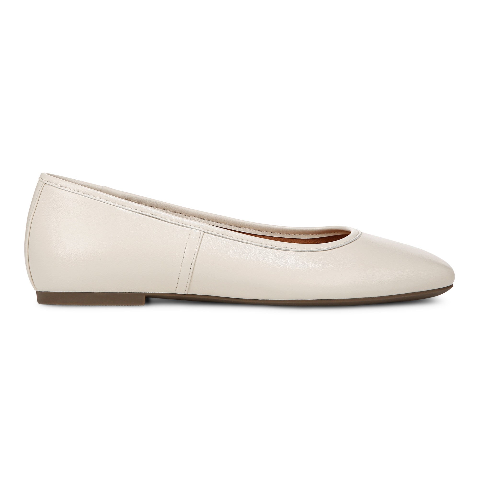 Vionic Orinda Women's Square Toe Ballet Flat - Cream - Right side