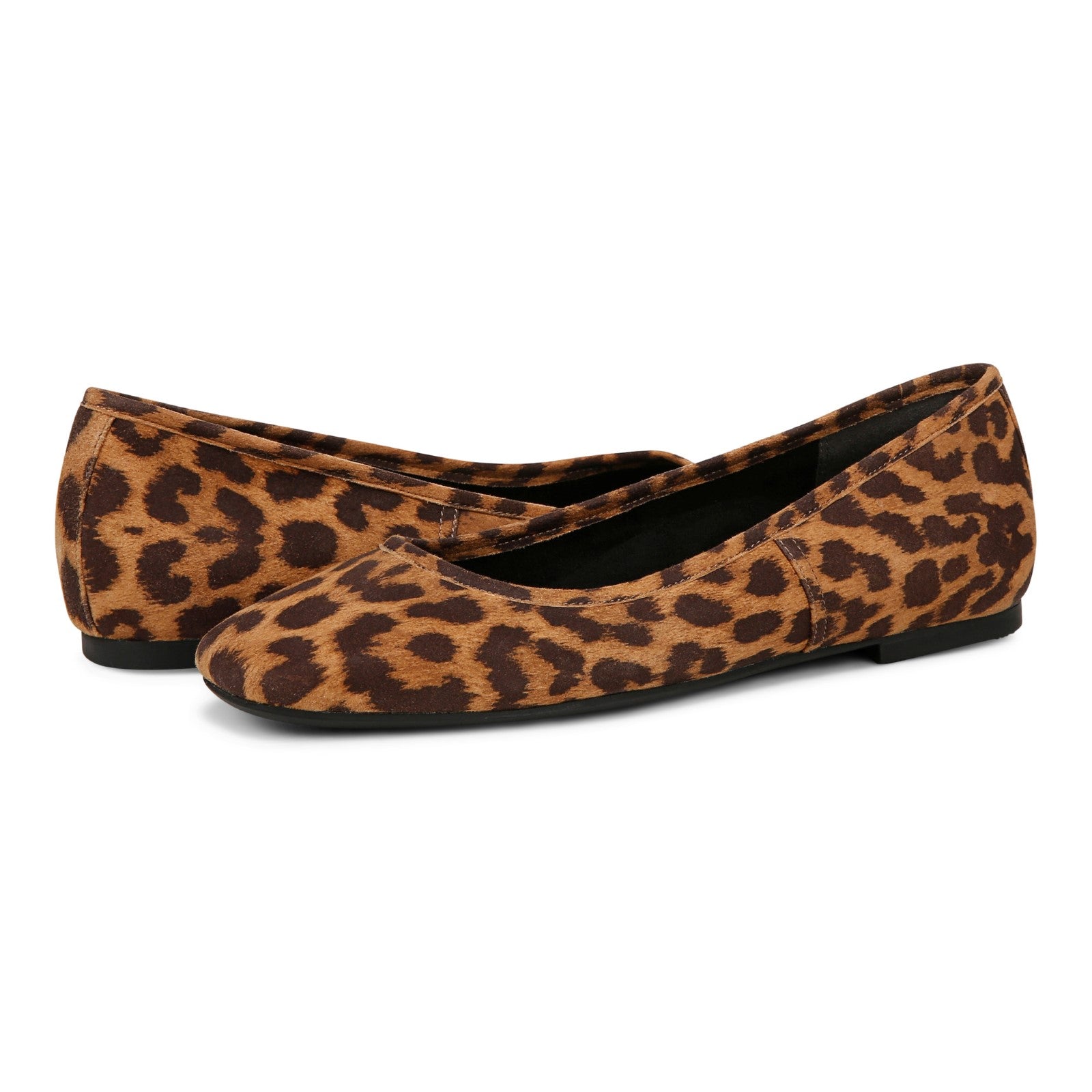 Vionic Orinda Women's Square Toe Ballet Flat - Tan - pair left angle