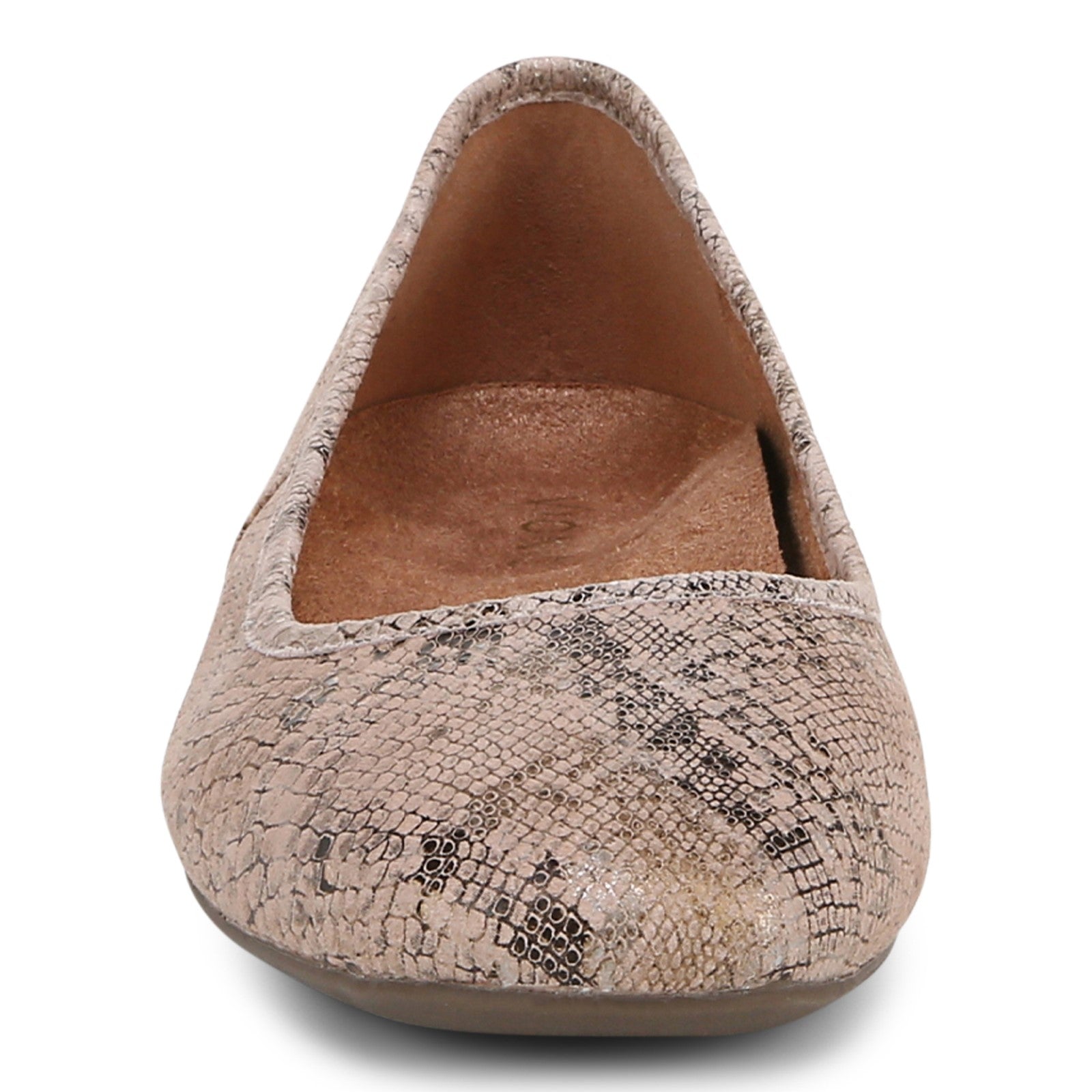 Vionic Orinda Women's Square Toe Ballet Flat - Rose - Front