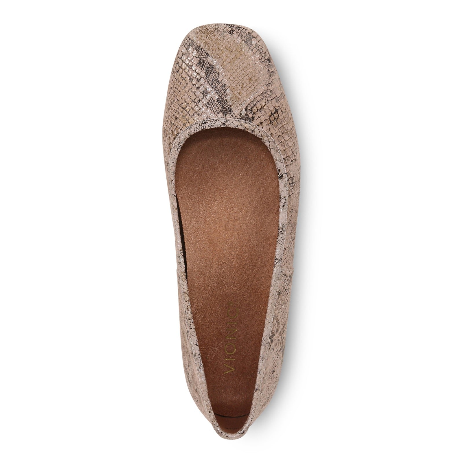 Vionic Orinda Women's Square Toe Ballet Flat - Rose - Top