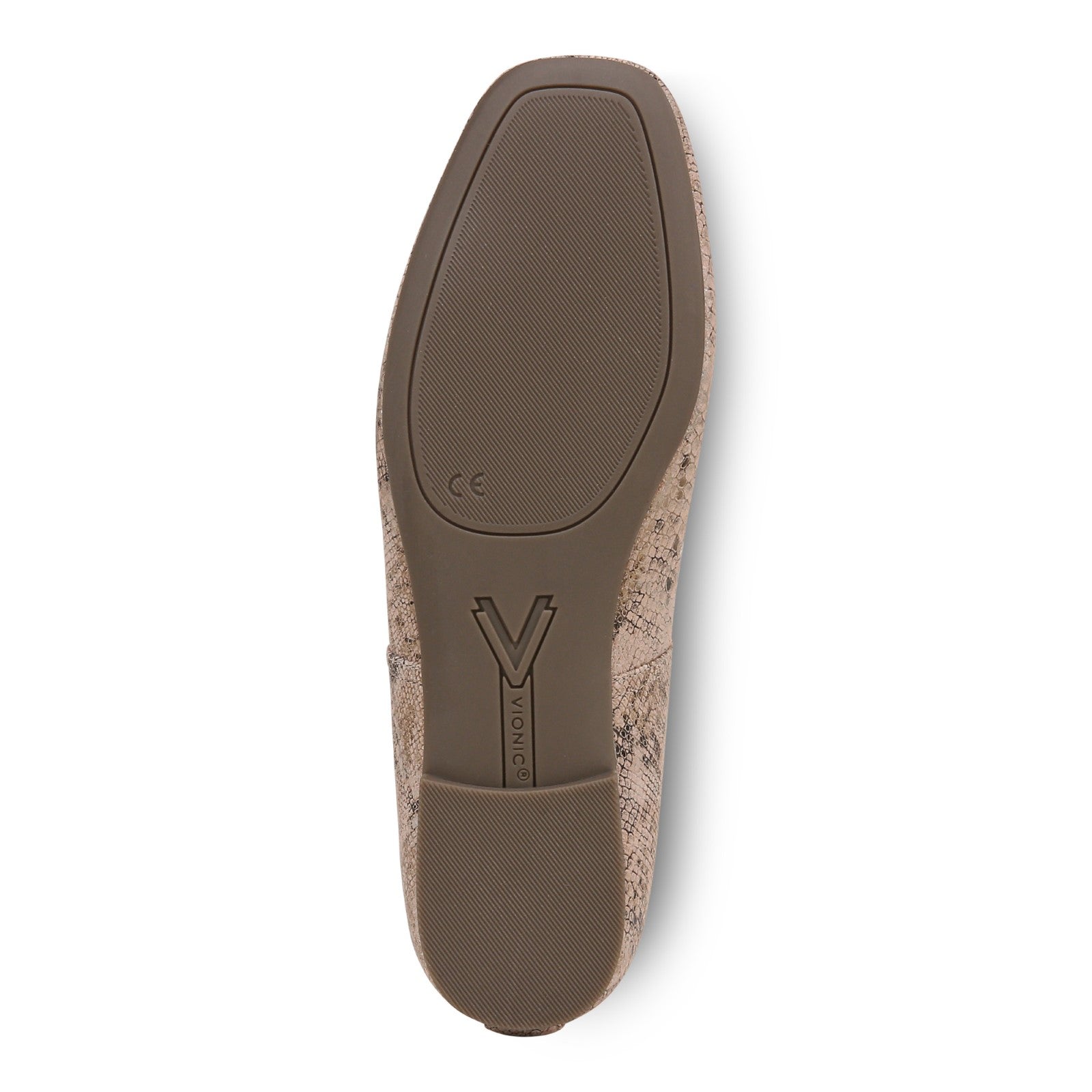 Vionic Orinda Women's Square Toe Ballet Flat - Rose - Bottom