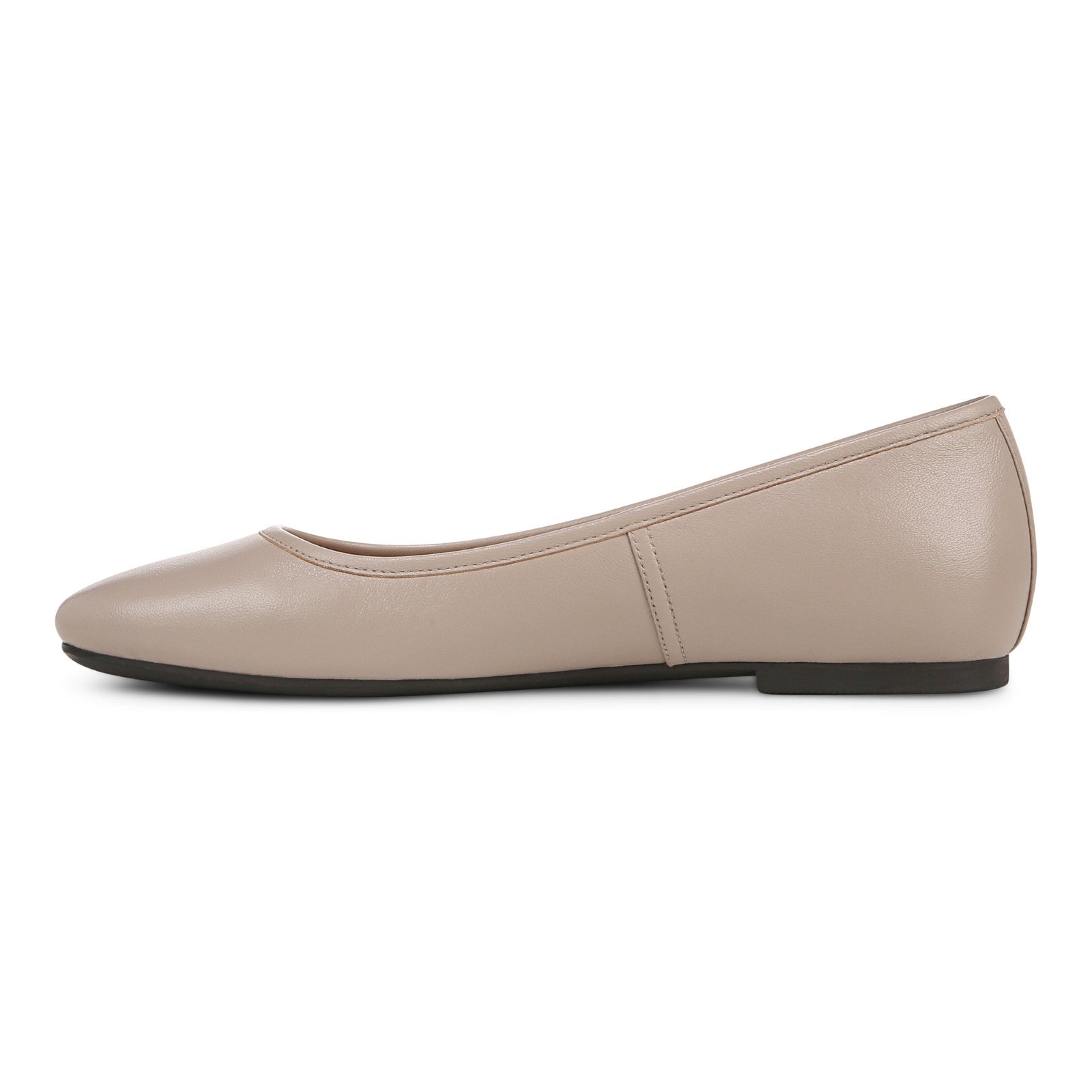 Vionic Orinda Women's Square Toe Ballet Flat - Putty - Left Side