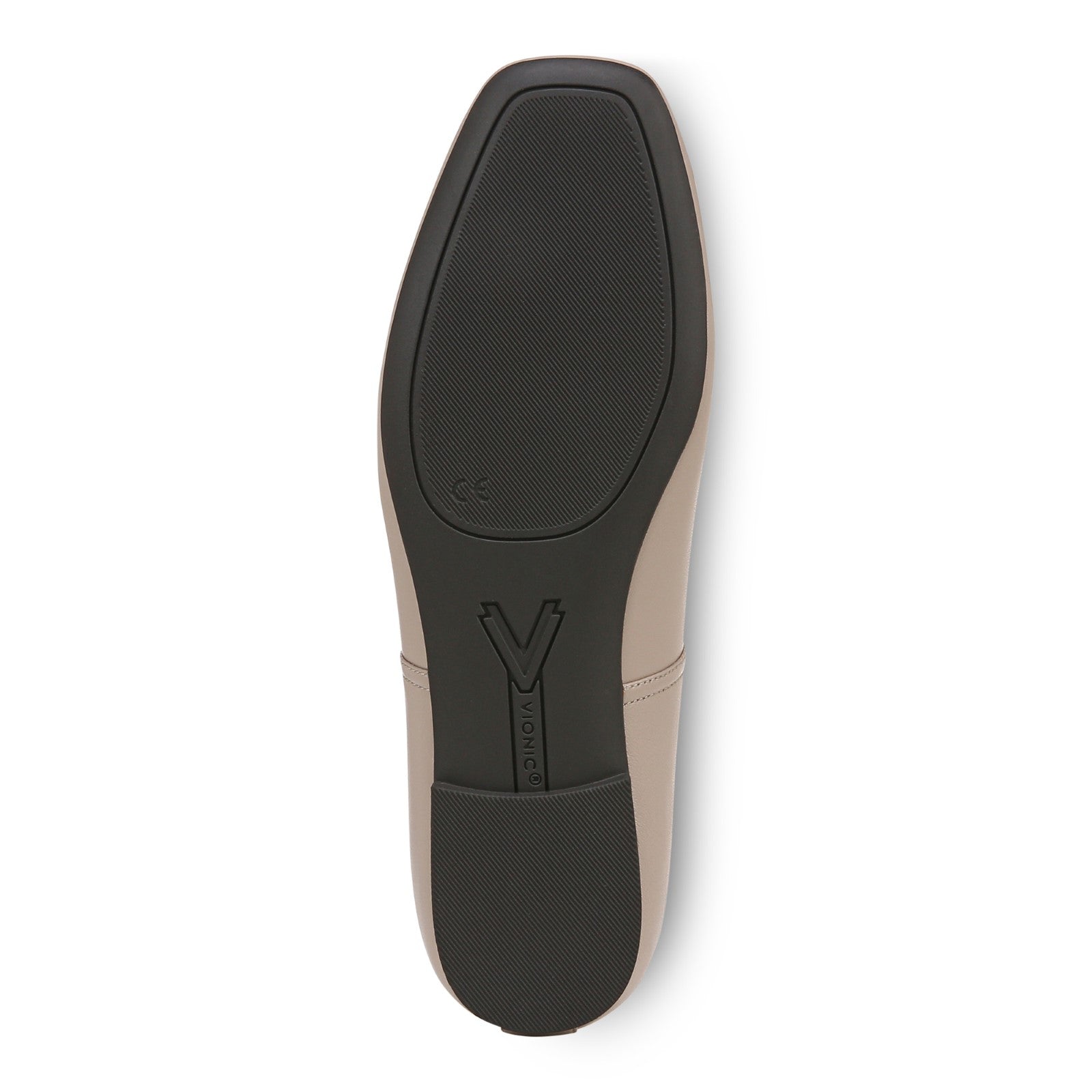 Vionic Orinda Women's Square Toe Ballet Flat - Putty - Bottom