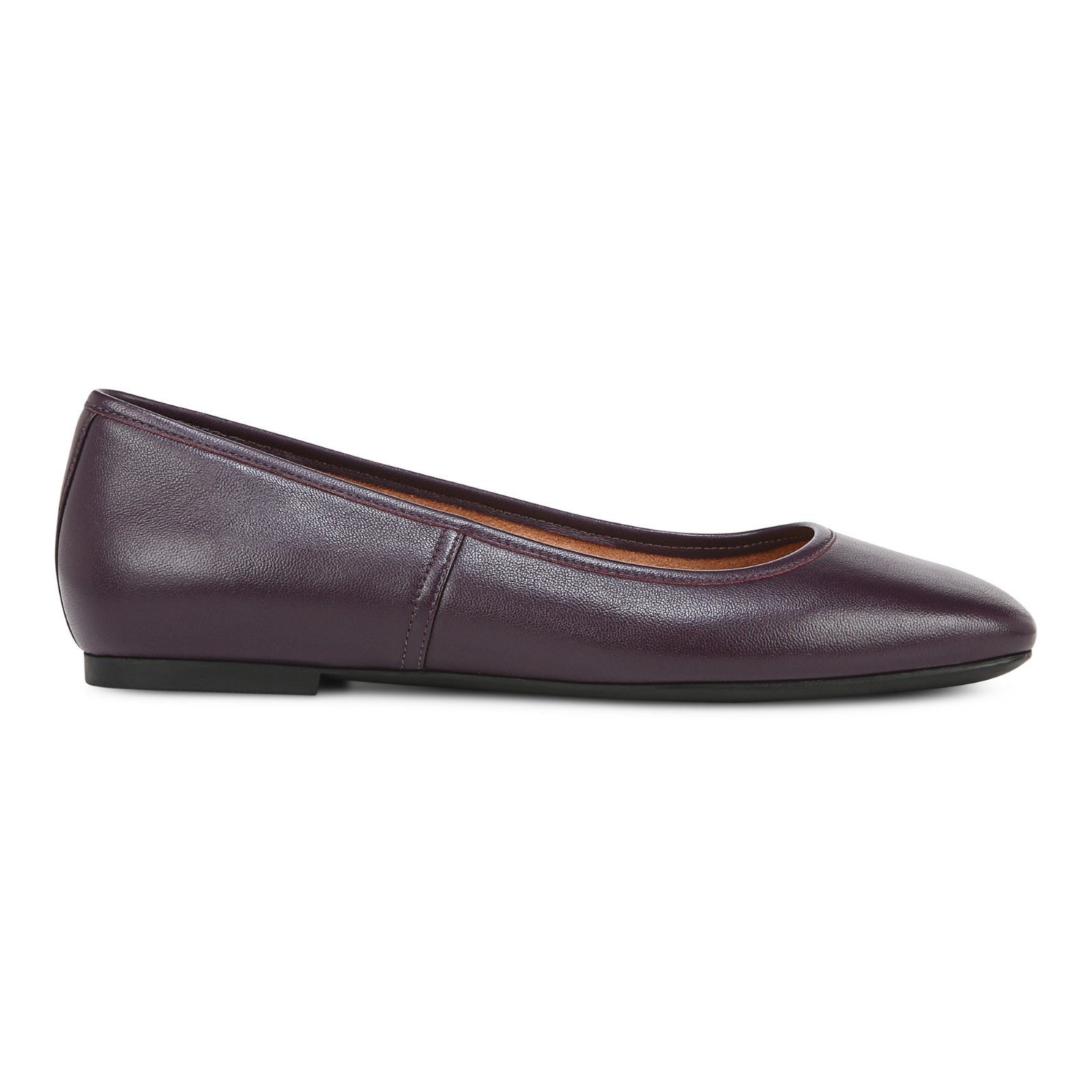 Vionic Orinda Women's Square Toe Ballet Flat - Winter Plum - Right side