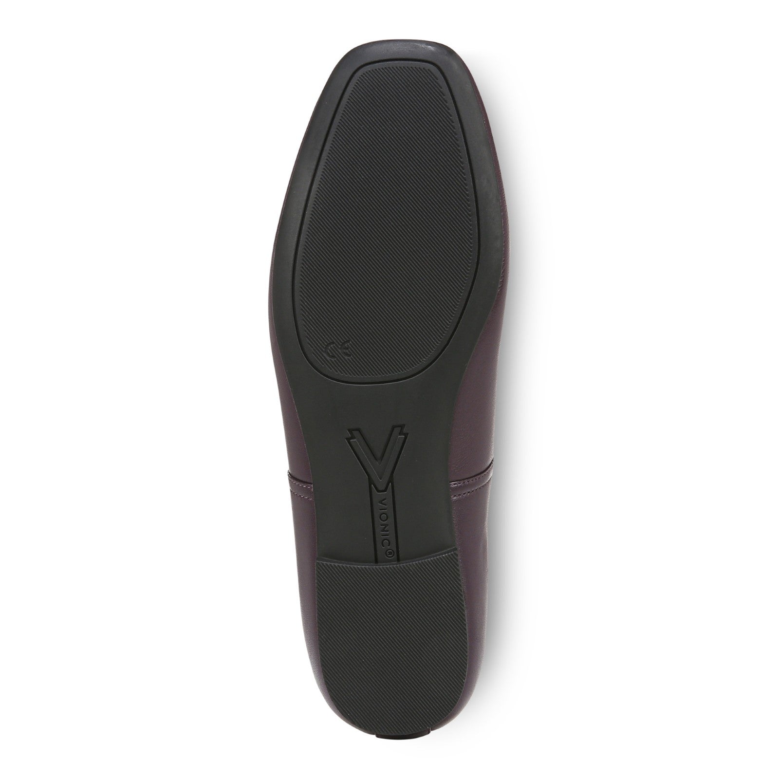 Vionic Orinda Women's Square Toe Ballet Flat - Winter Plum - Bottom