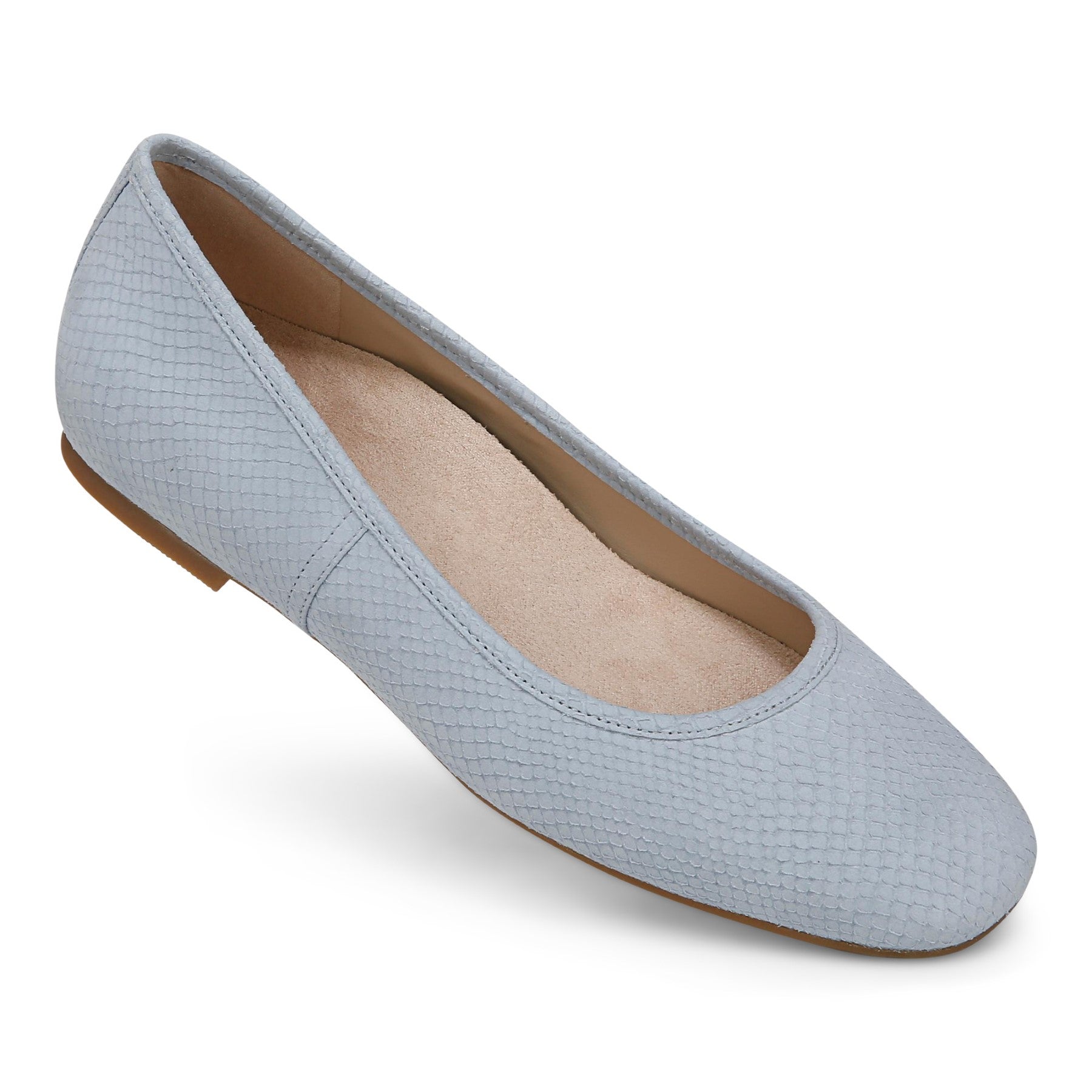 Vionic Orinda Women's Square Toe Ballet Flat - Blue Mist - ORINDA 2-J3141L1400-BLUE MIST-13fl-med