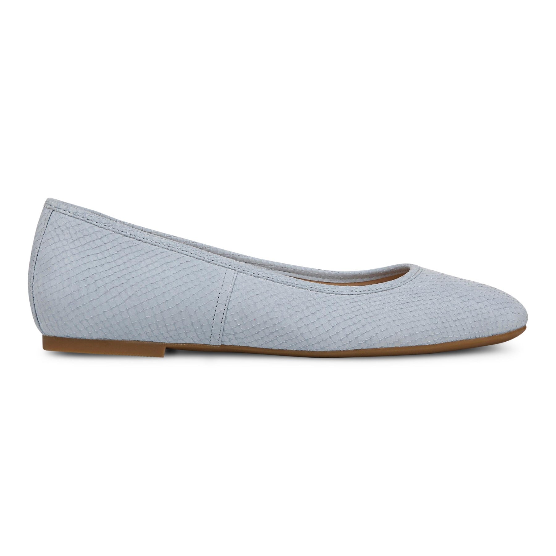 Vionic Orinda Women's Square Toe Ballet Flat - Blue Mist - Right side