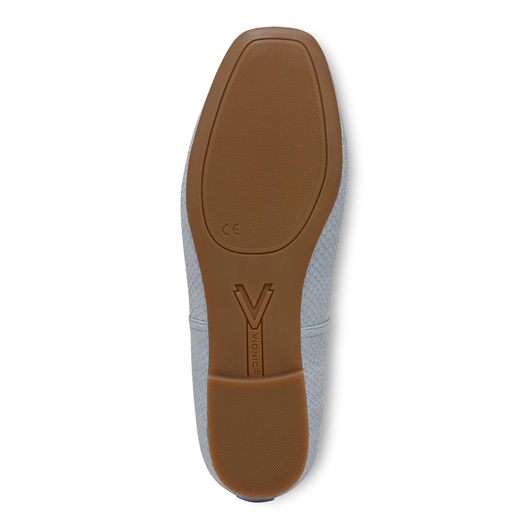 Vionic Orinda Women's Square Toe Ballet Flat - Blue Mist - Bottom