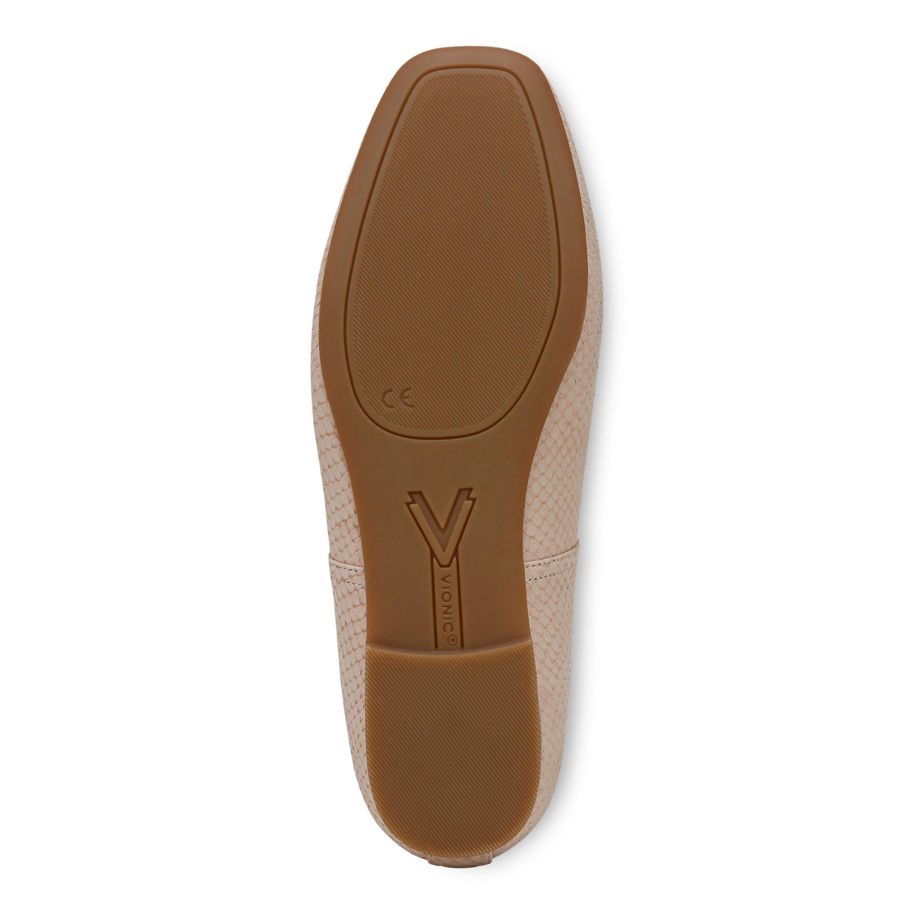 Vionic Orinda Women's Square Toe Ballet Flat - Cameo Rose - Bottom