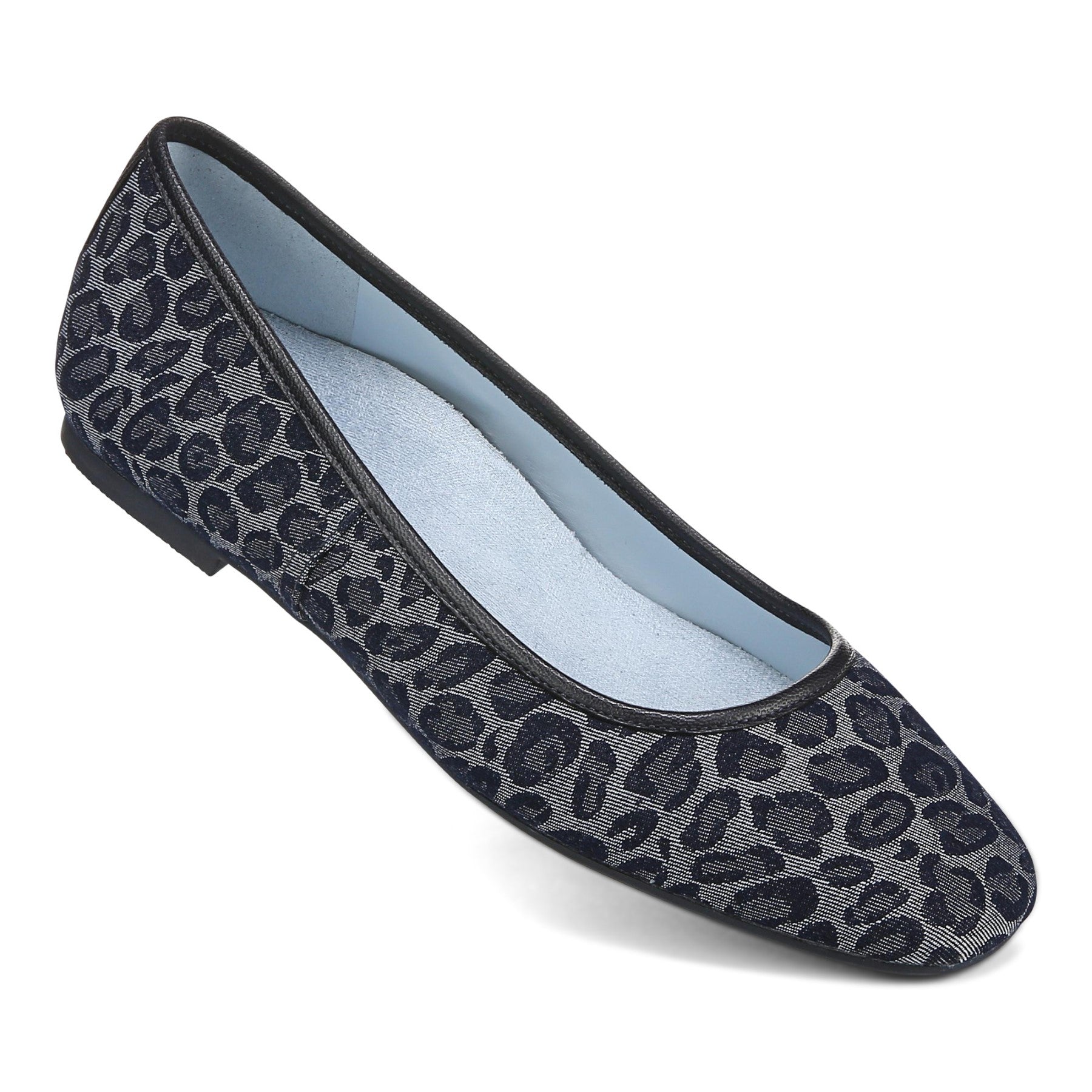 Vionic Orinda Women's Square Toe Ballet Flat - Denim Multi - ORINDA 2-J3141L3402-DENIM MULTI-13fl-med