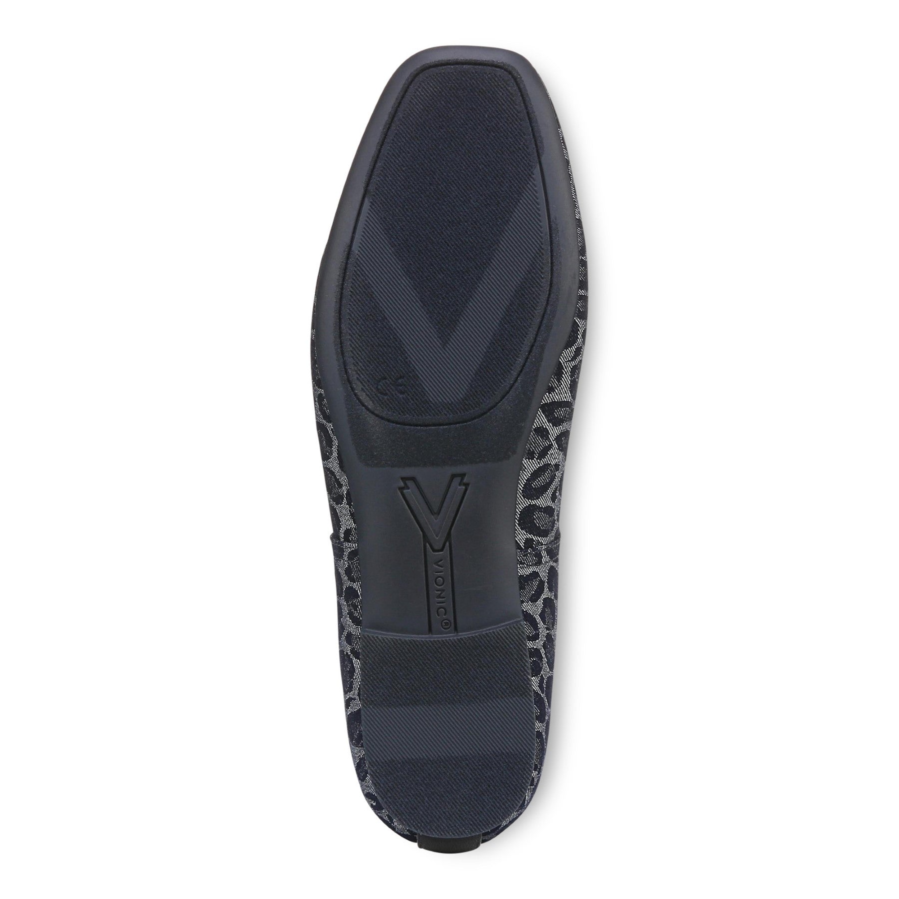 Vionic Orinda Women's Square Toe Ballet Flat - Denim Multi - Bottom