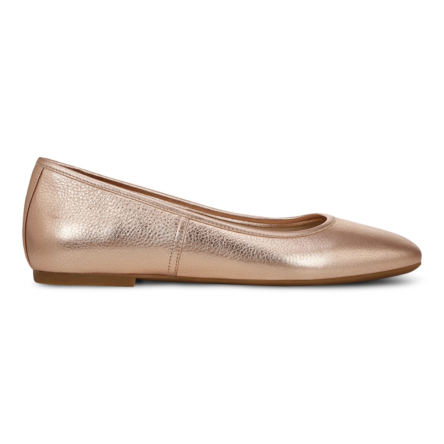 Vionic Orinda Women's Square Toe Ballet Flat - Rose Gold - Right side